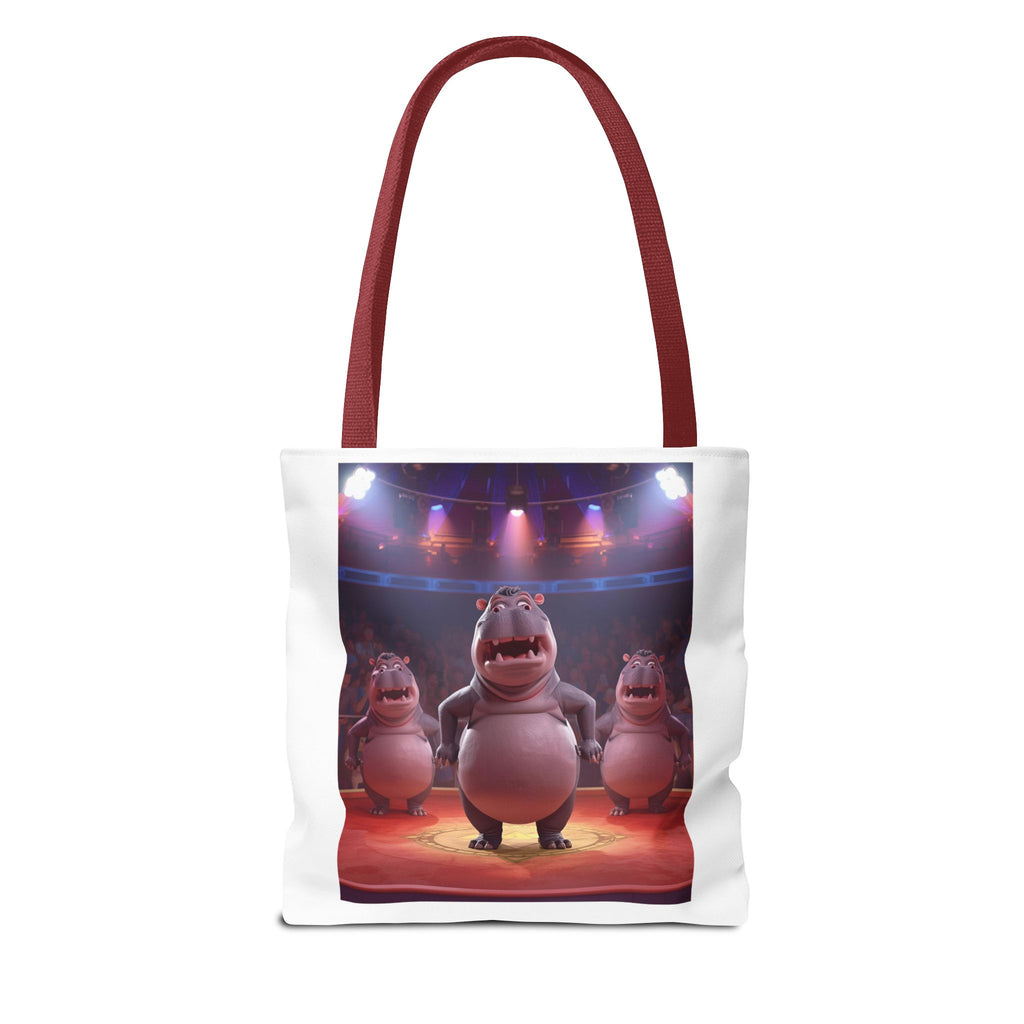 Hippo Funny Tote Bag (AOP)