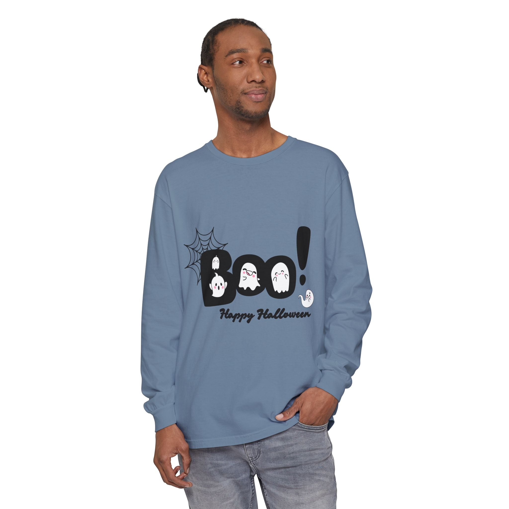 Halloween Boo Long Sleeve T-Shirt, Unisex Spooky Tee, Perfect for Fall Celebrations, Ghost Graphic Shirt, October Style Apparel, Casual [...]