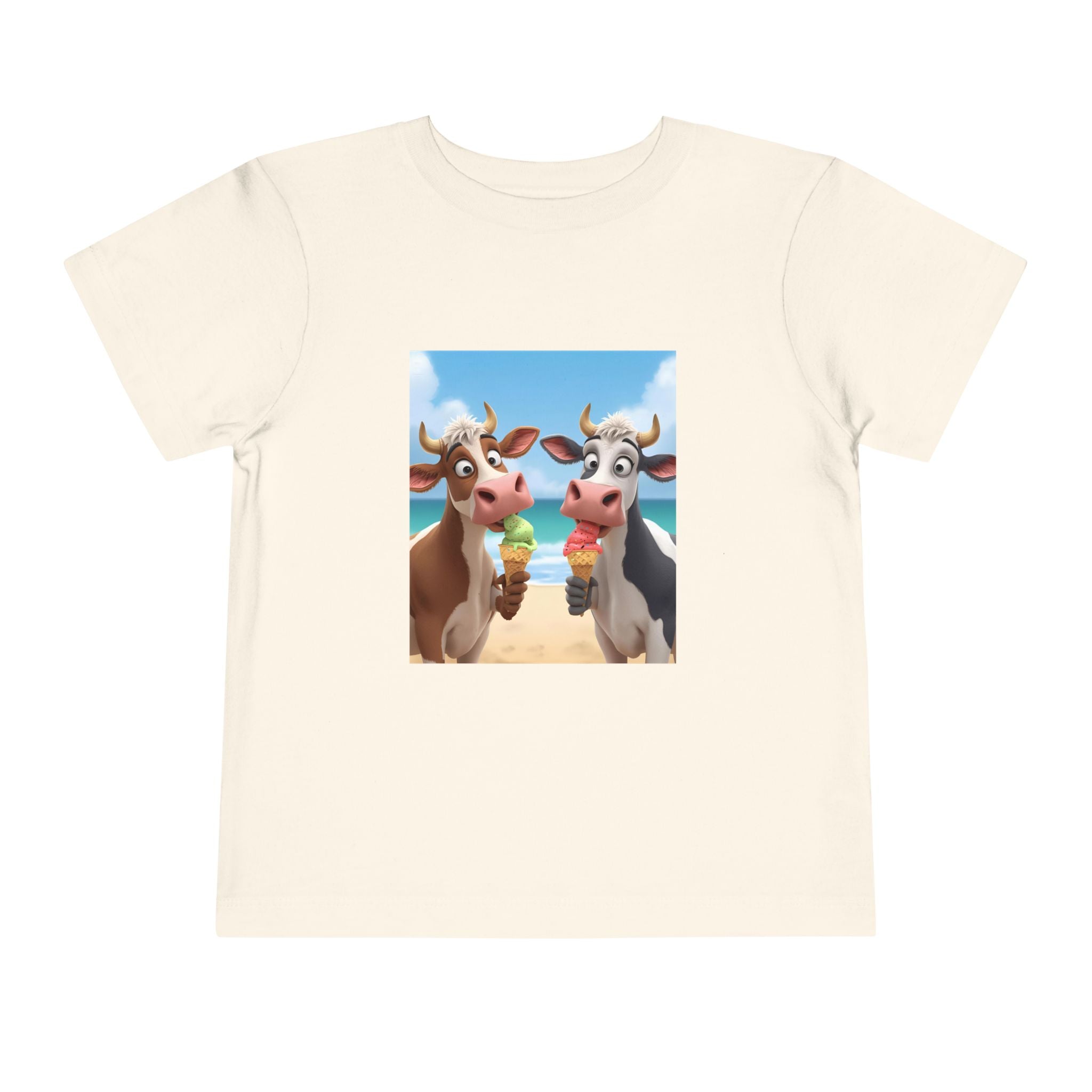 Beachy Cow Toddler Short Sleeve Tee