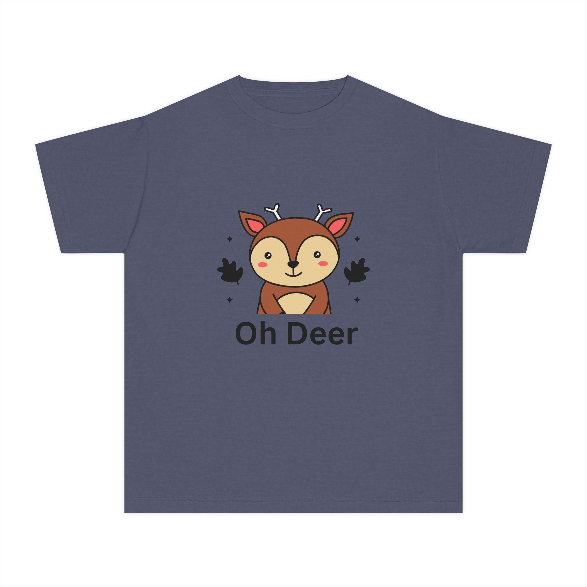 Funny Kids Tee - "Oh Deer" Design, Youth Shirt, Cute Animal Graphic, Perfect Gift for Birthdays, Holidays, or Playtime