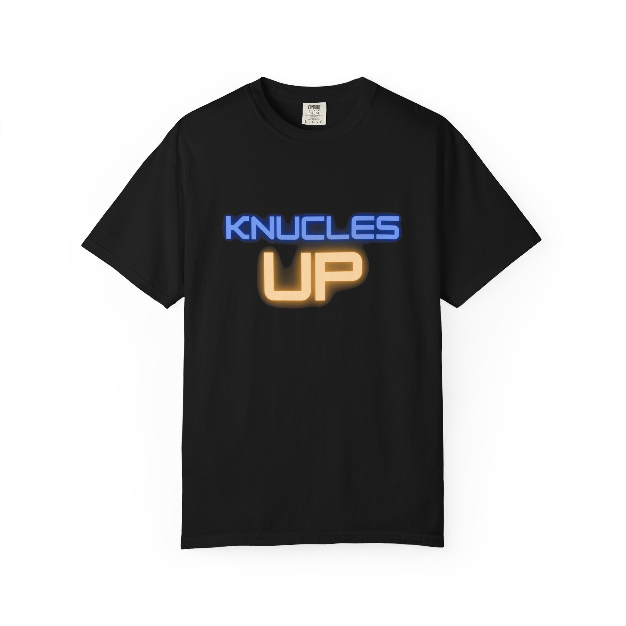Knuckles Up Unisex Garment-Dyed T-Shirt, Casual Wear, Street Style, Graphic Tee