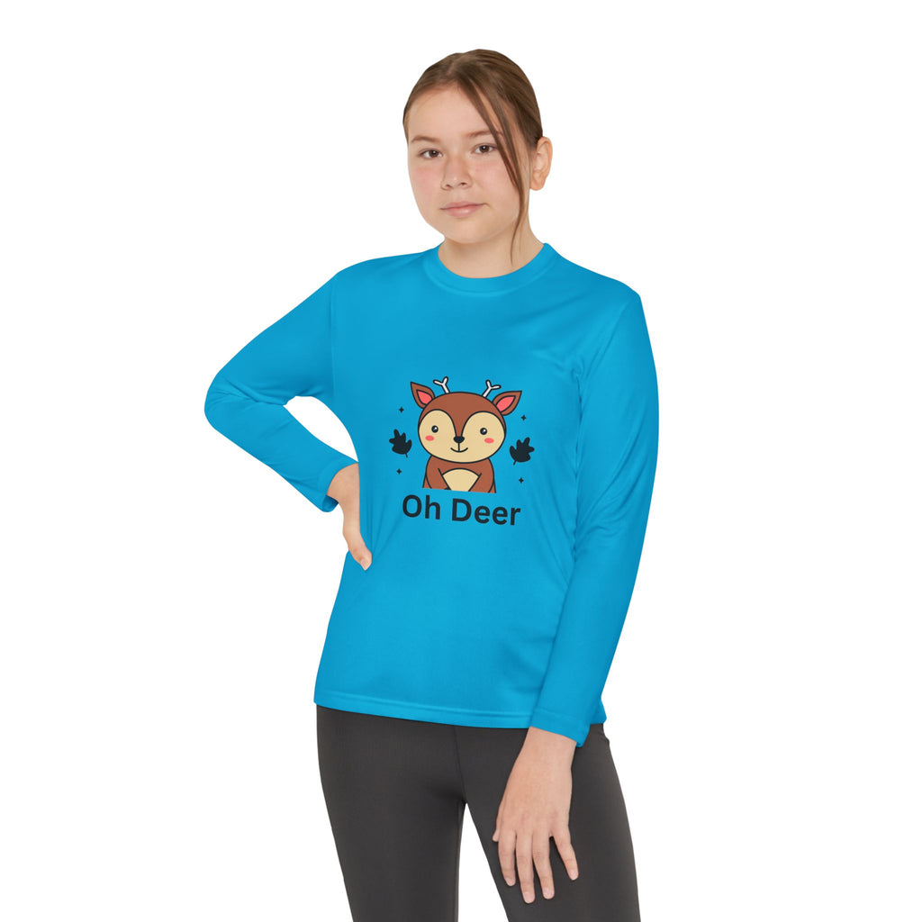 Oh Deer Youth Long Sleeve Competitor Tee