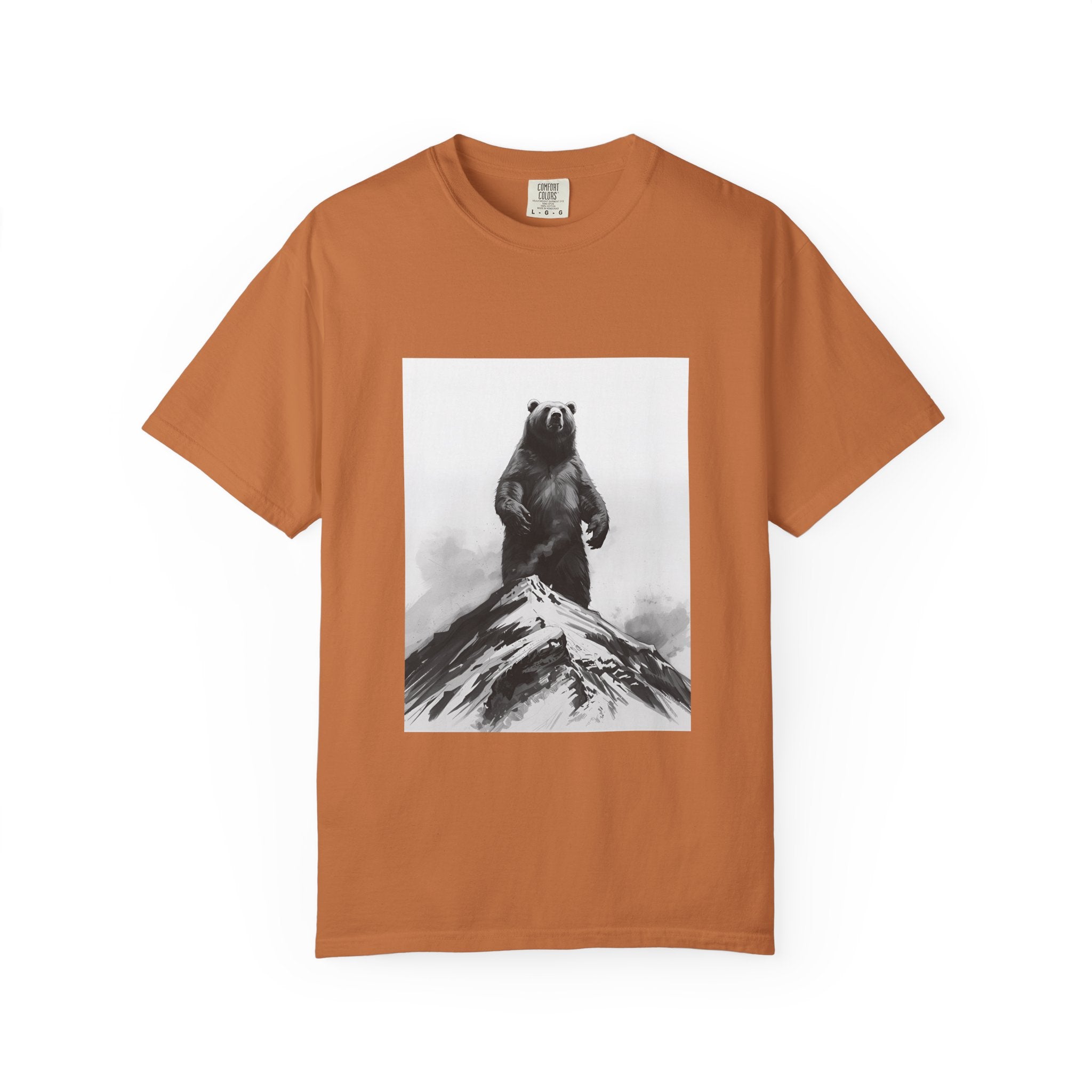 Bear Mountain Snow Unisex Garment-Dyed T-shirt
