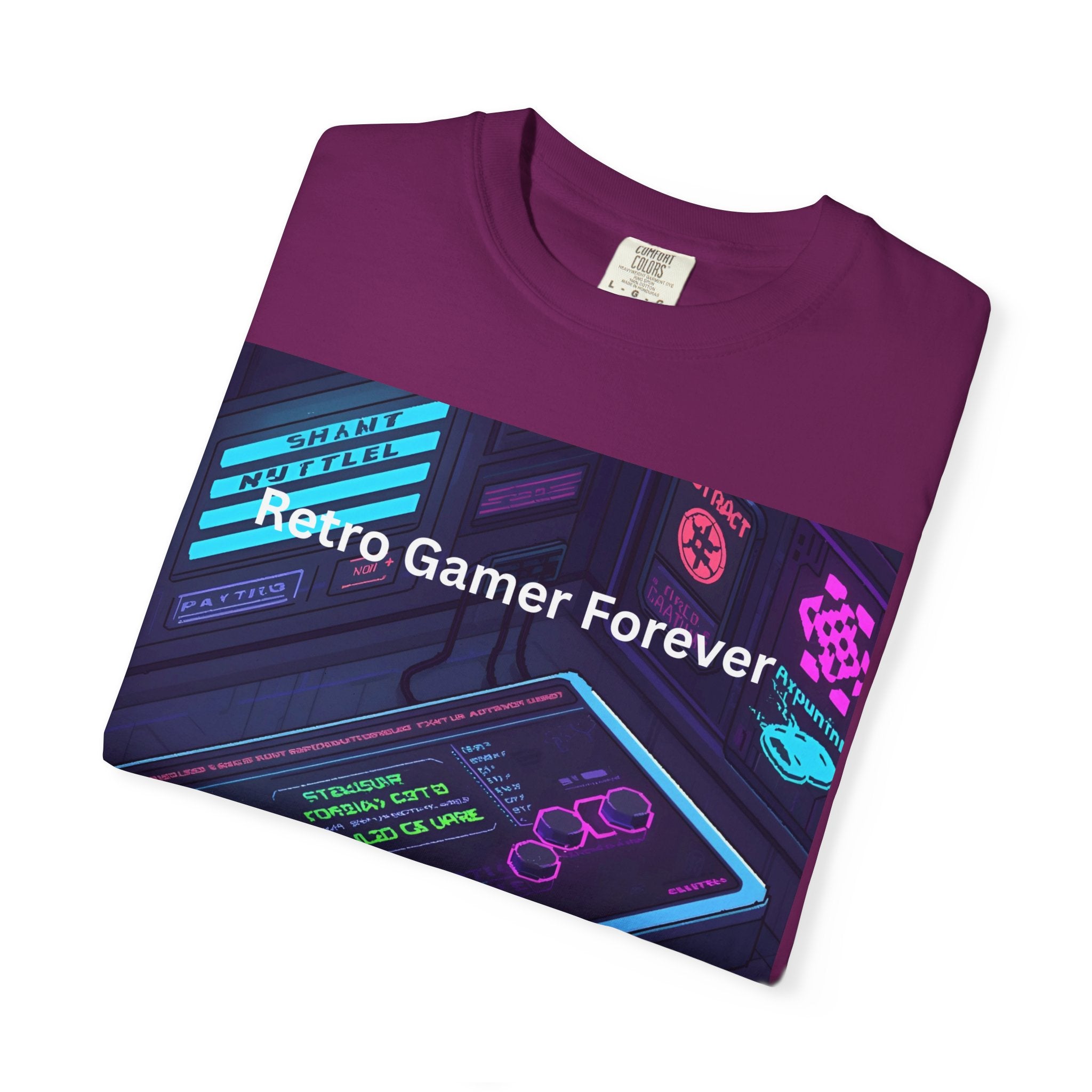 Retro Game Controller Unisex Garment-Dyed T-shirt