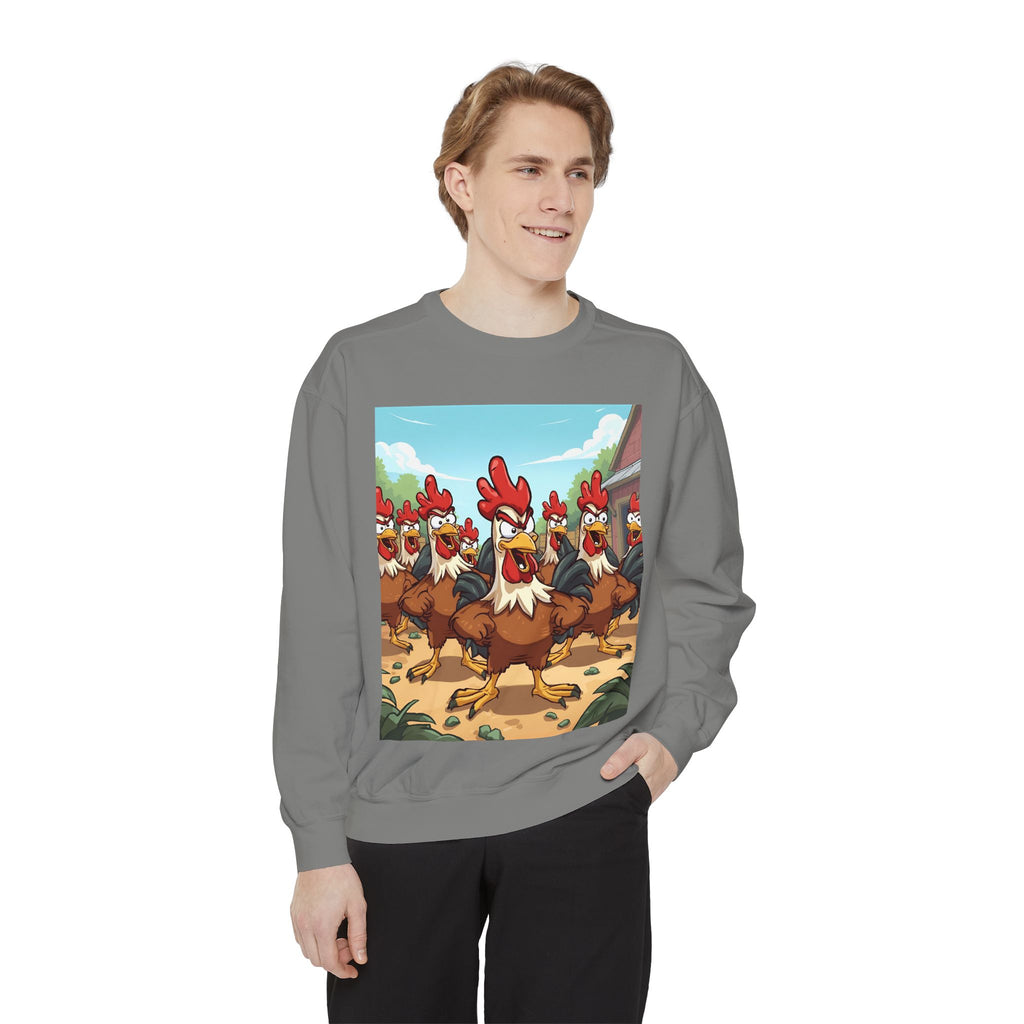 Chicken Funny Unisex Garment-Dyed Sweatshirt
