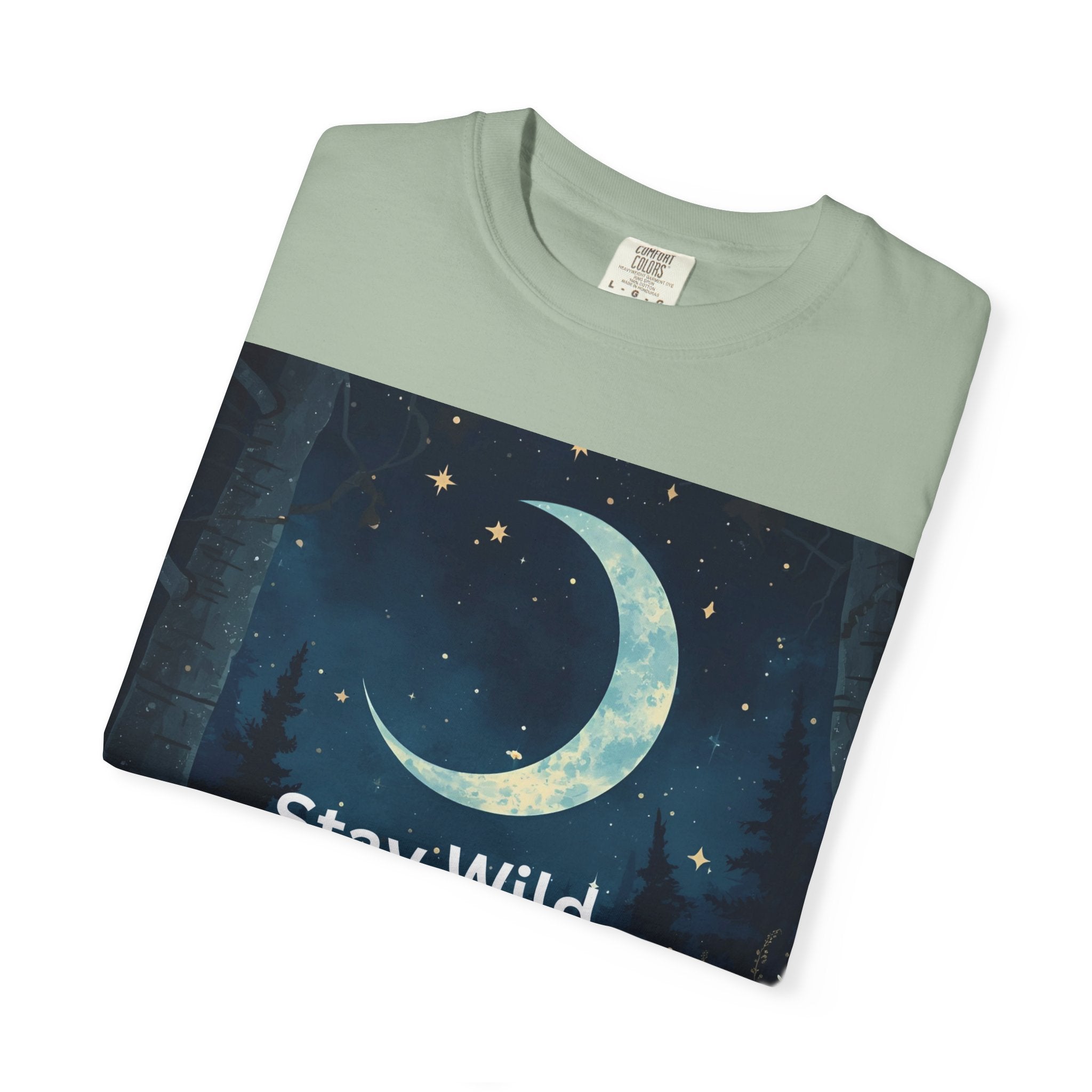 Unisex Stay Wild Moon Child T-Shirt, Stay Wild Graphic Tee, Boho Style Shirt, Gift for Nature Lovers, Vintage Vibe Apparel
