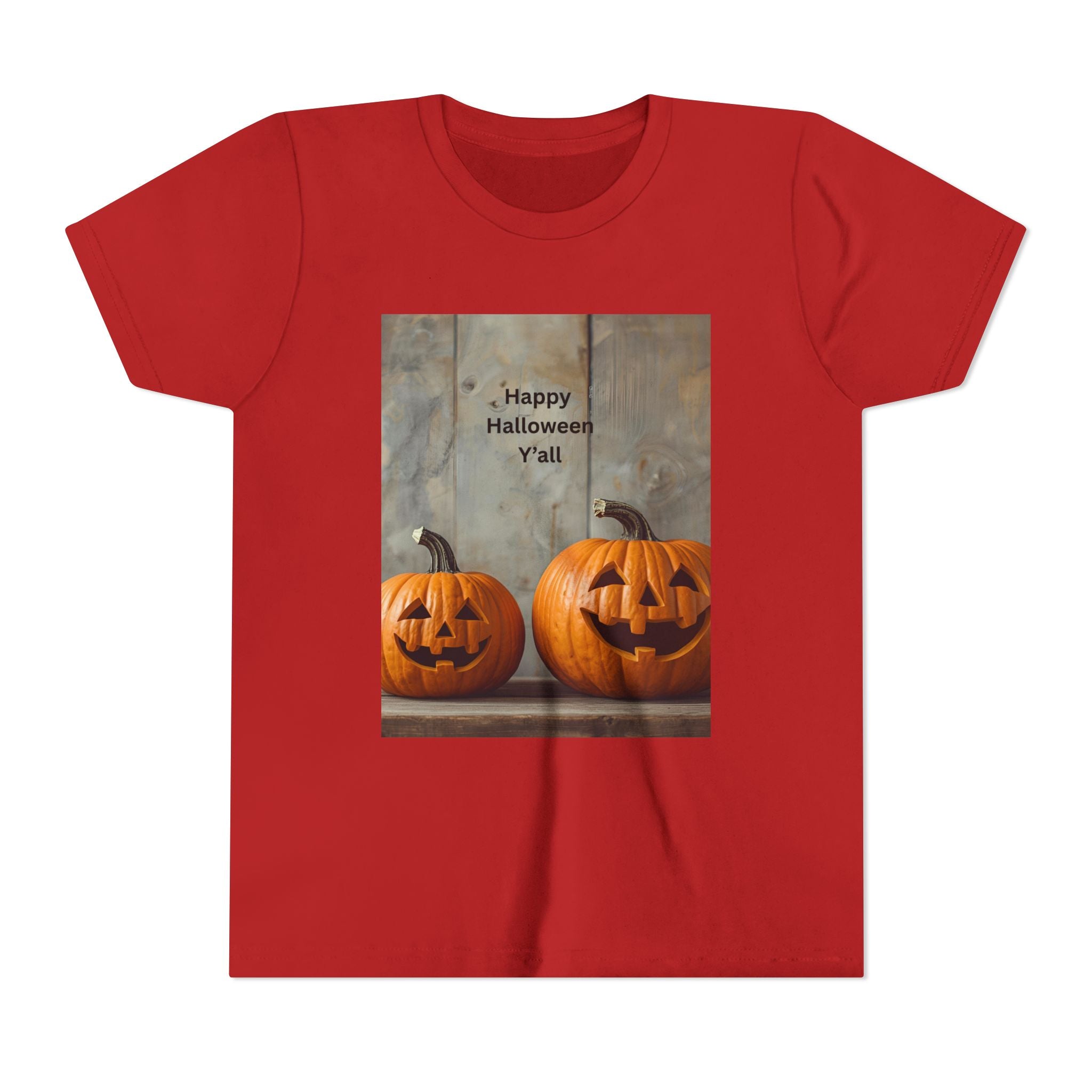 Halloween Pumpkin Youth Tee, Spooky Kids Shirt, Pumpkin Graphic Tee, Fall Celebration Gift, Trick or Treat Outfit