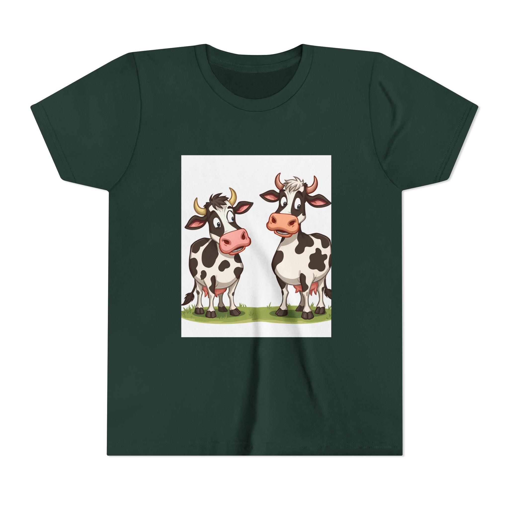 Cute Cows Youth Short Sleeve Tee