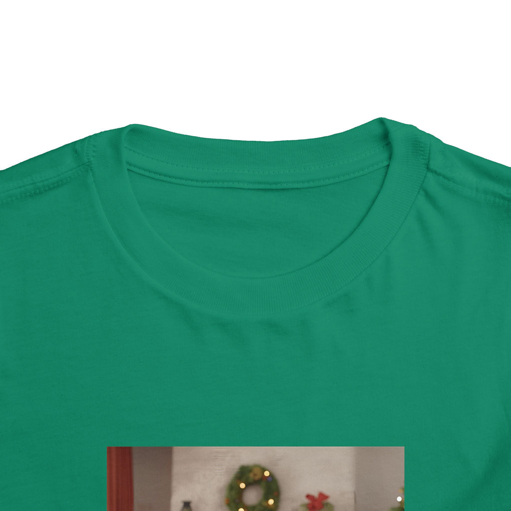 Cute Christmas Festive Puppy Toddler Tee, Cute Dog Christmas Shirt, Kids Holiday Clothing, Animal Lover Gift, Birthday Outfit