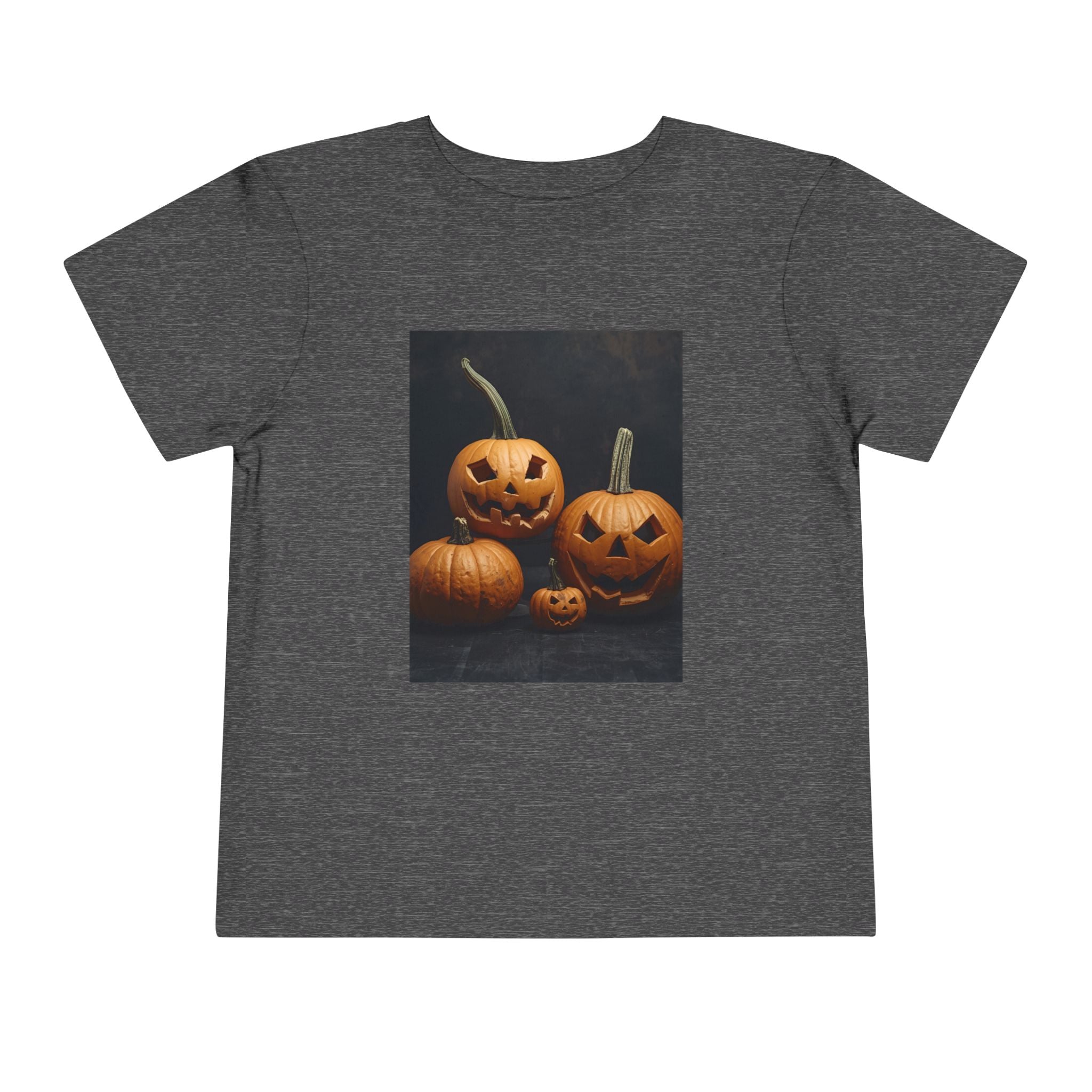 Spooky Halloween Pumpkin Toddler Short Sleeve Tee