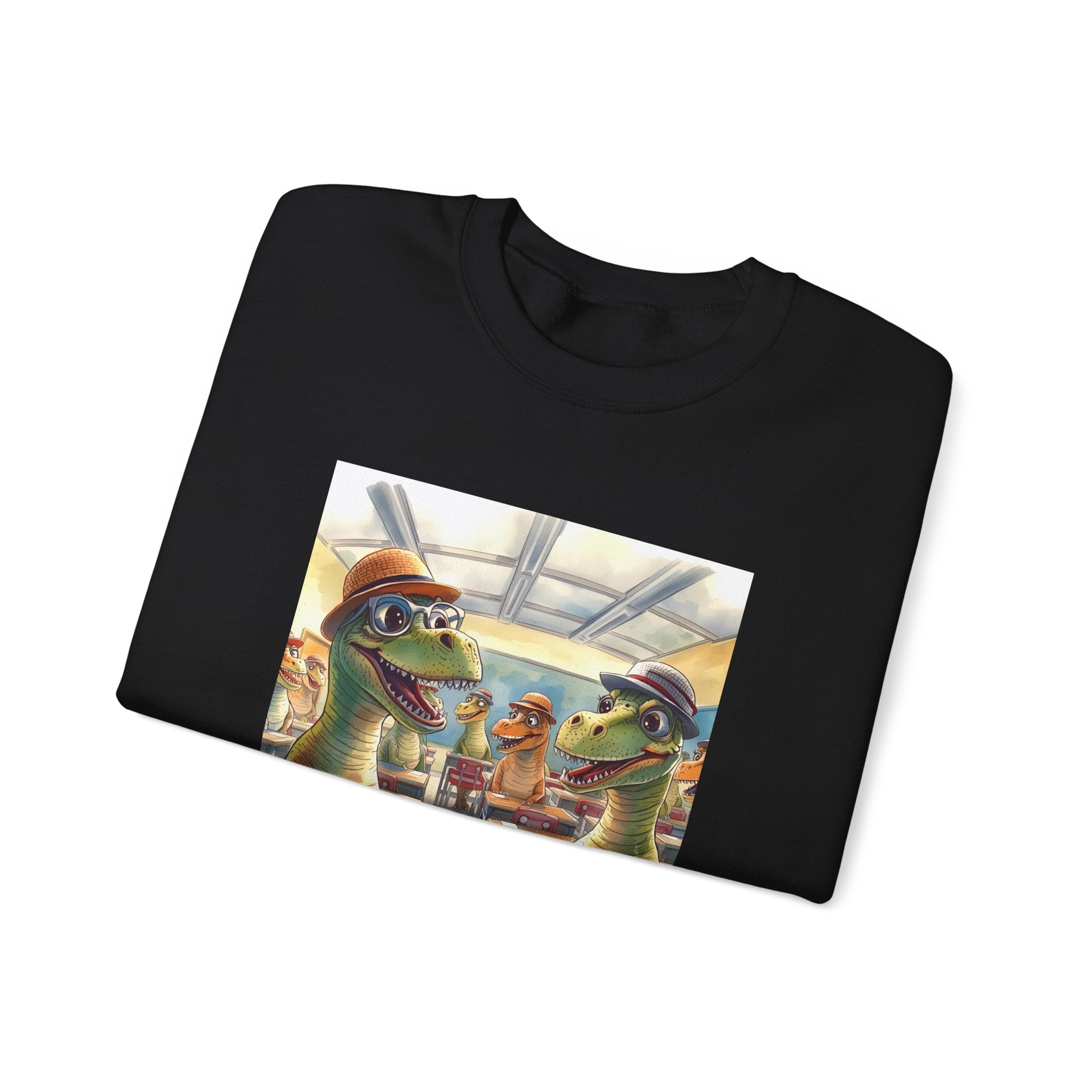 Dinosaur Classroom Crewneck Sweatshirt, Funny Sweatshirt, Unisex Sweatshirt, Gift for Teachers, Unique Apparel, Trendy Fashion