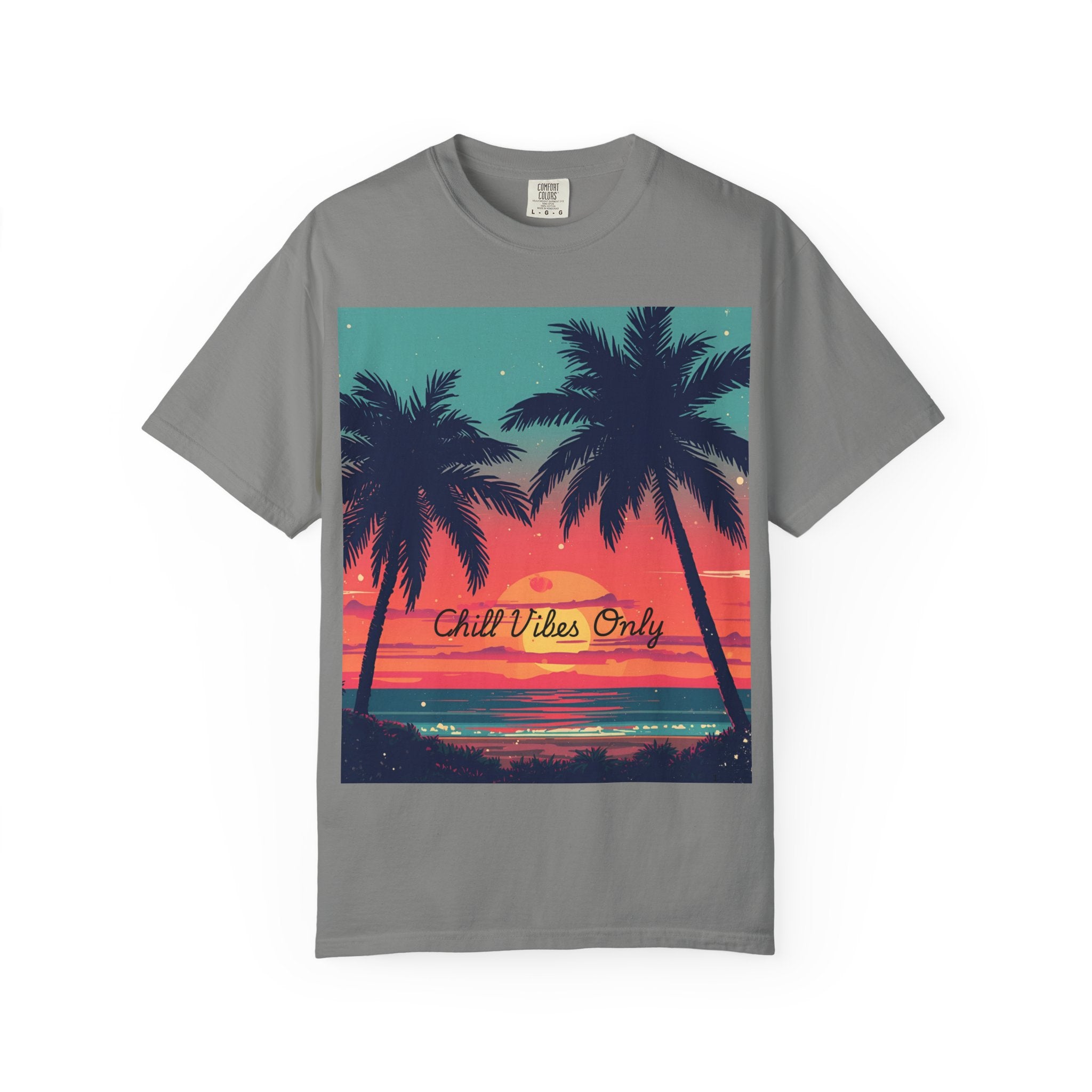 Tropical Sunset Unisex Garment-Dyed T-shirt