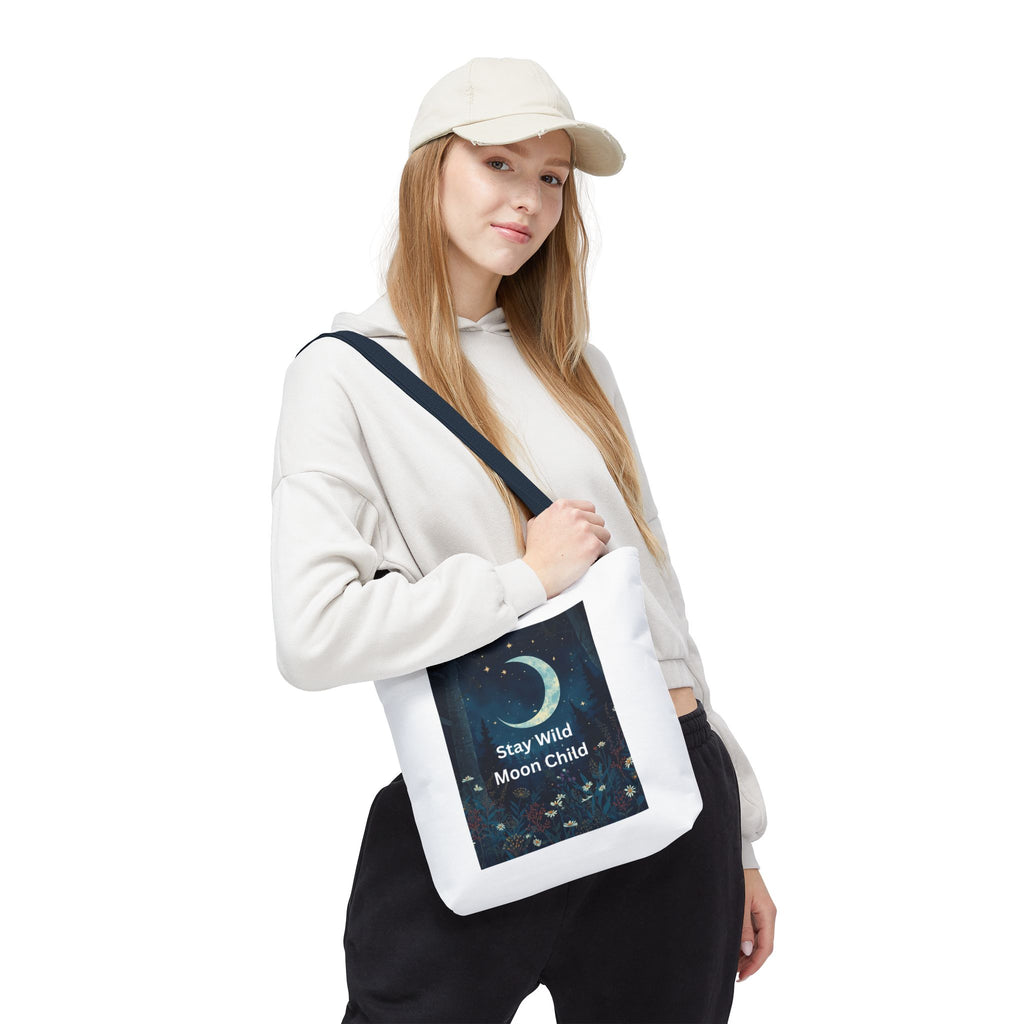 Stay Wild Moon Child Tote Bag - Stay Wild, Bohemian Bag, Eco-Friendly Tote, Astrology Gift, Festival Essential