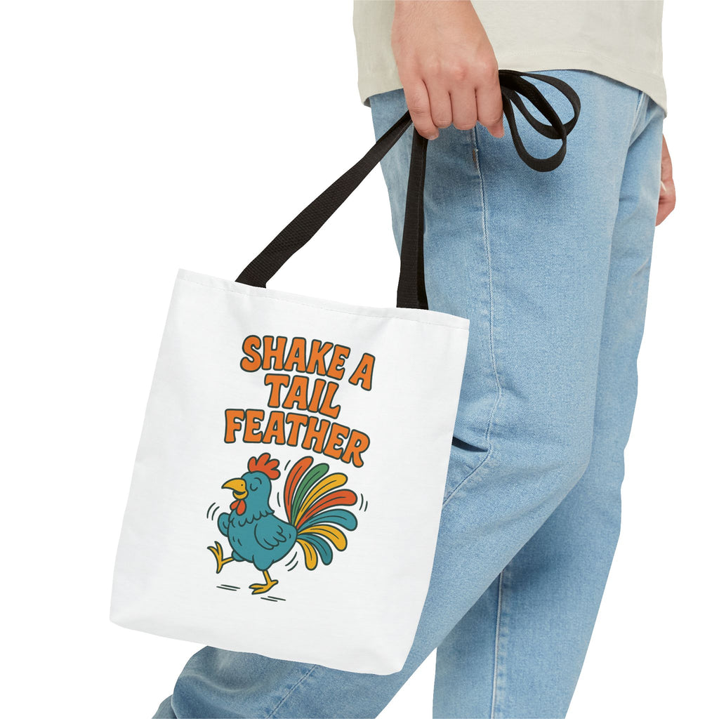Shake A Tail Feather Funny Chicken Tote