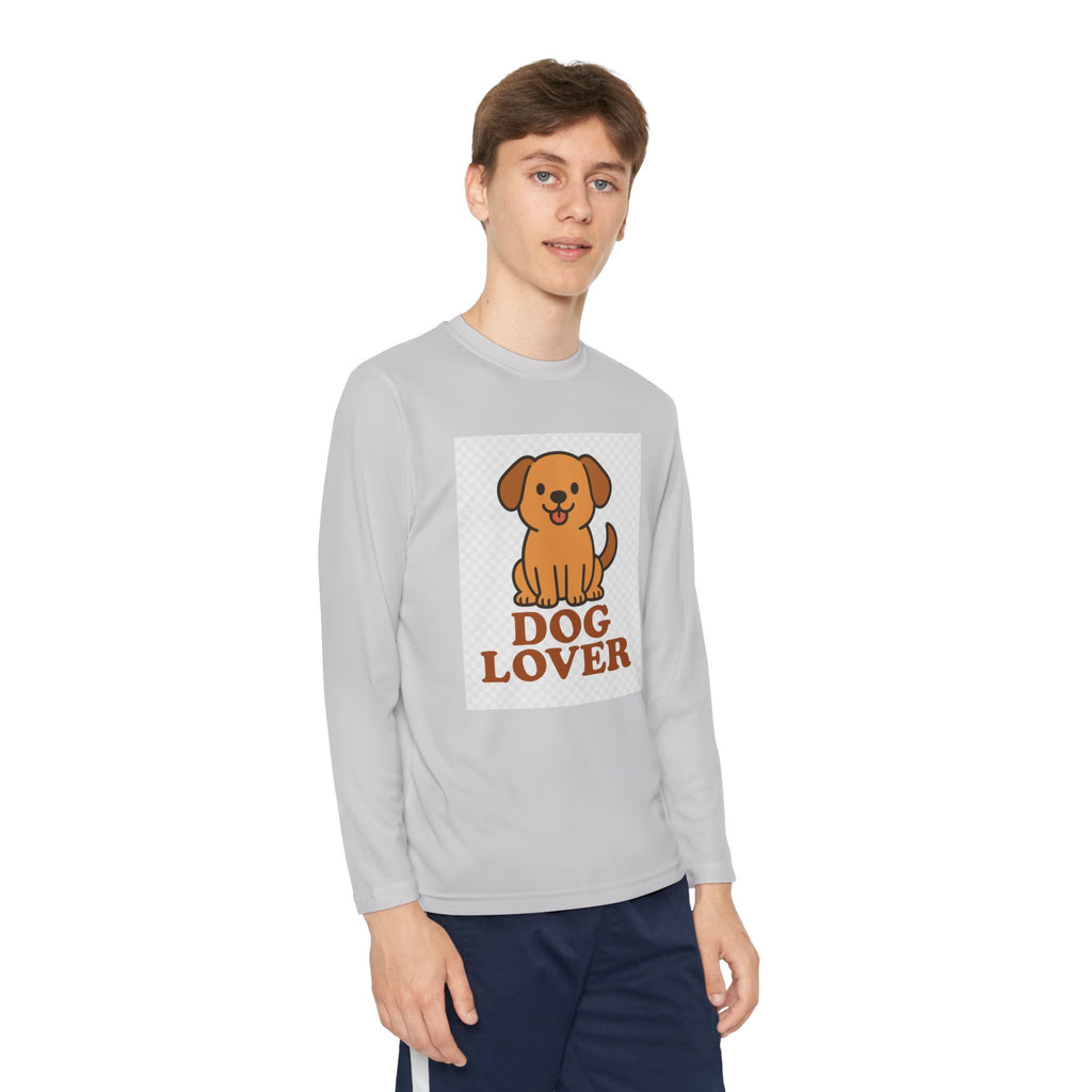 Dog Lover Youth Long Sleeve Competitor Tee