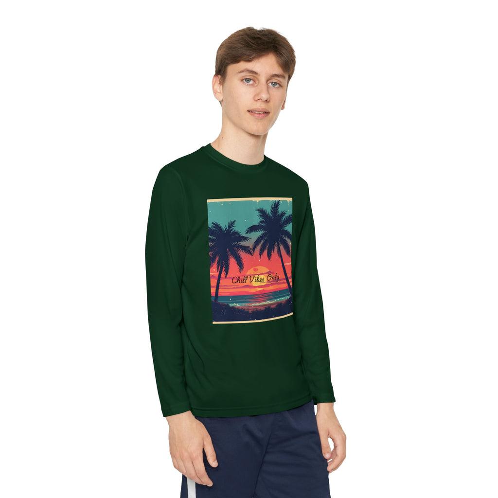 Tropical Sunset Youth Long Sleeve Competitor Tee