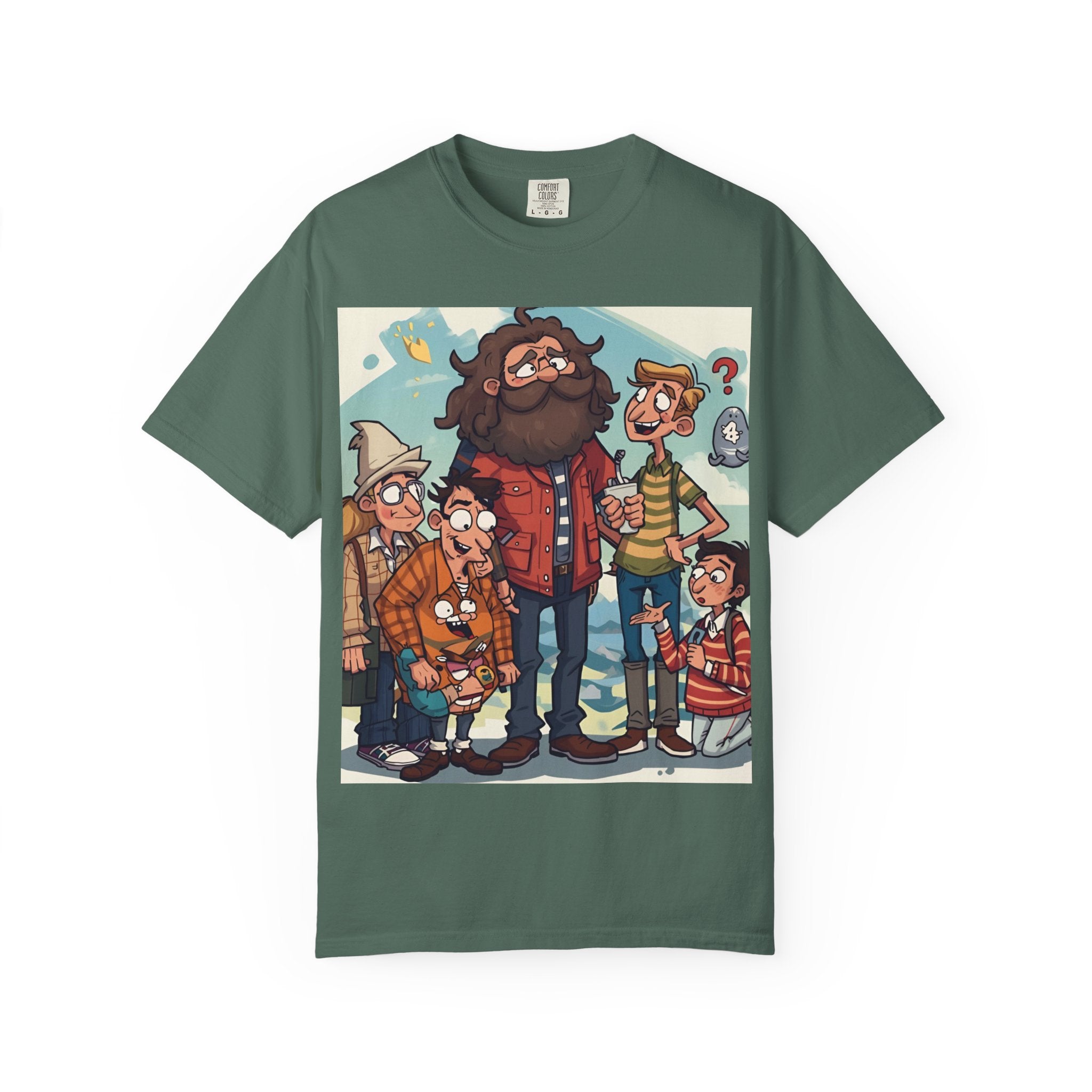 Charming Cartoon Graphic Tee, Fun Unisex T-shirt for Casual Wear, Unique Gift Ideas for Holidays, Family Gatherings, Cartoon Lovers, [...]