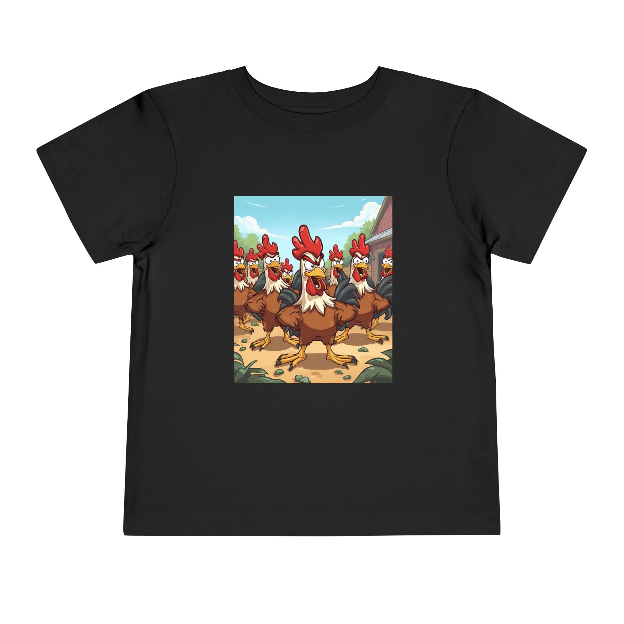 Chicken Funny Toddler Short Sleeve Tee