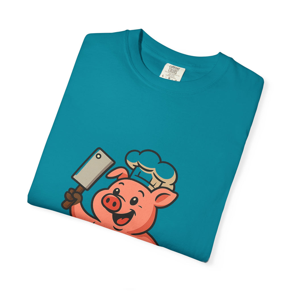 Funny Chef Pig T-shirt, Humorous Cooking Shirt, Gift for Food Lovers, BBQ Master Tee, Fun Kitchen Apparel