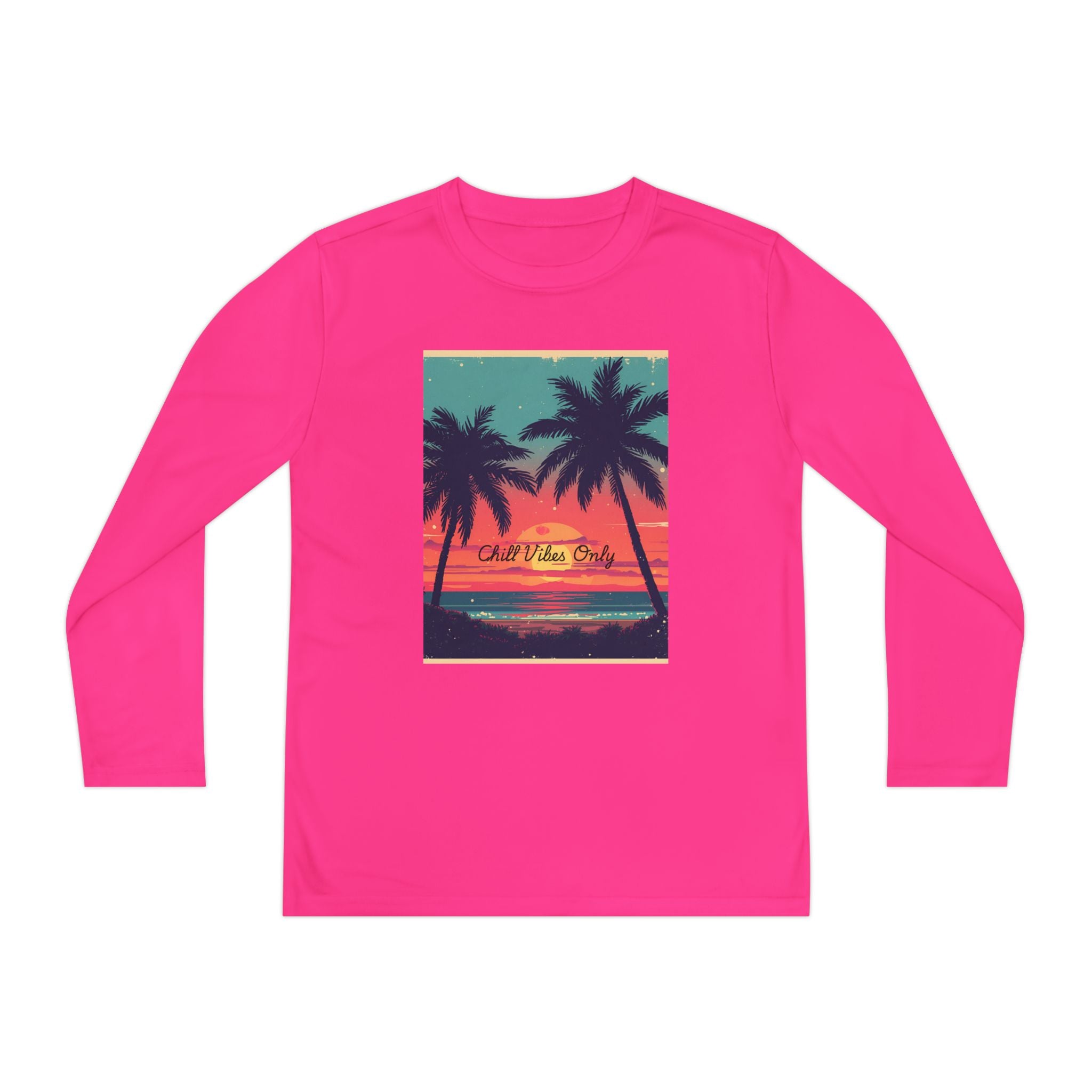 Tropical Sunset Youth Long Sleeve Competitor Tee