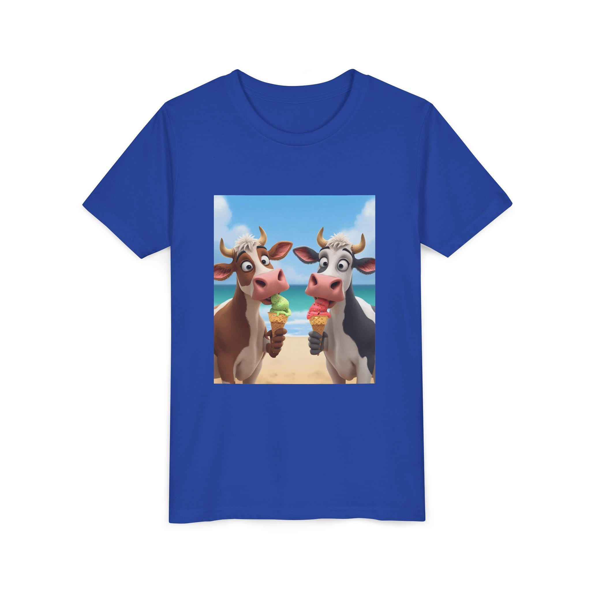 Beachy Cow Youth Short Sleeve Tee