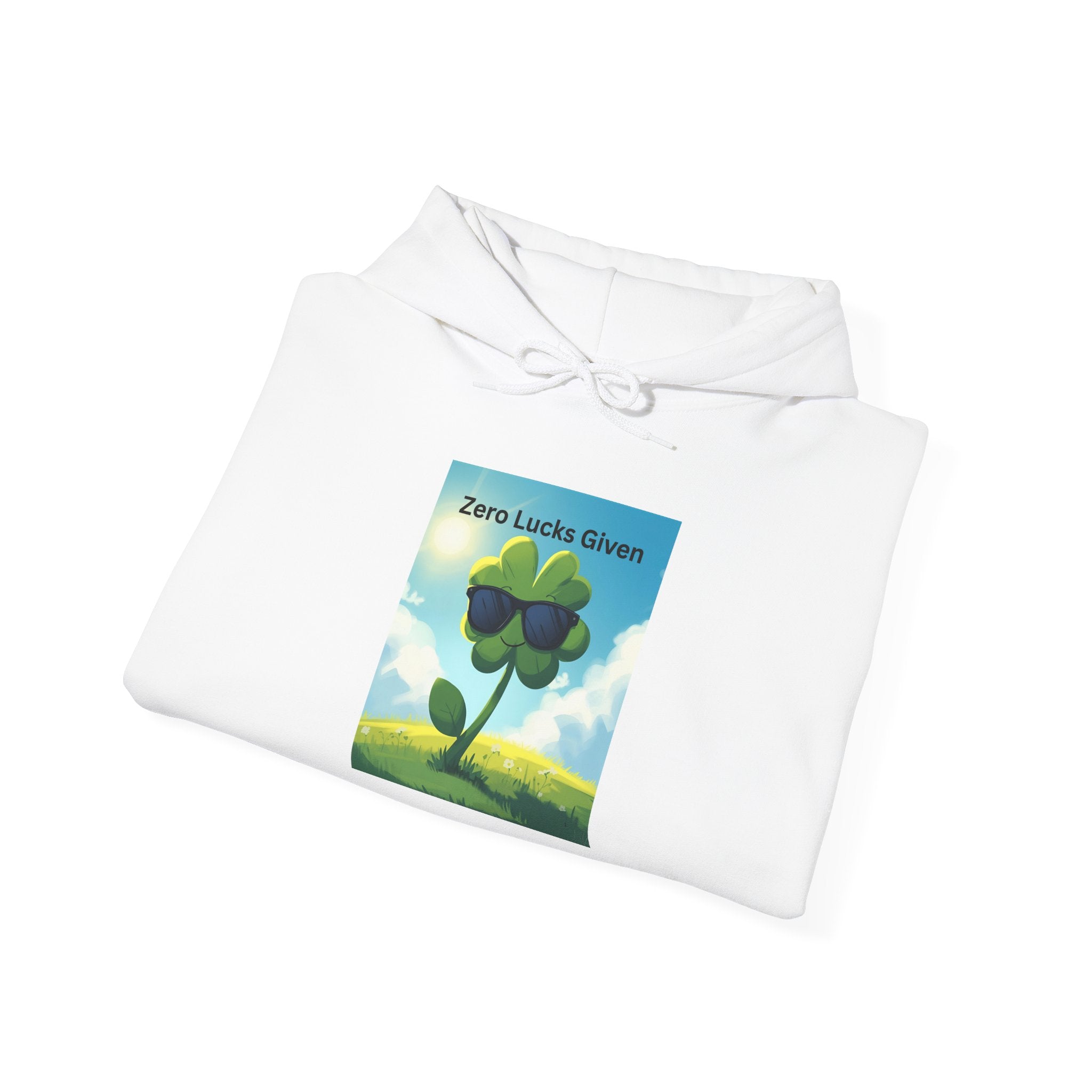 Chill Vibes Hooded Sweatshirt - Plant Power, Casual Wear, Nature Lover Gift, Relaxing Style, Zero Luck Given
