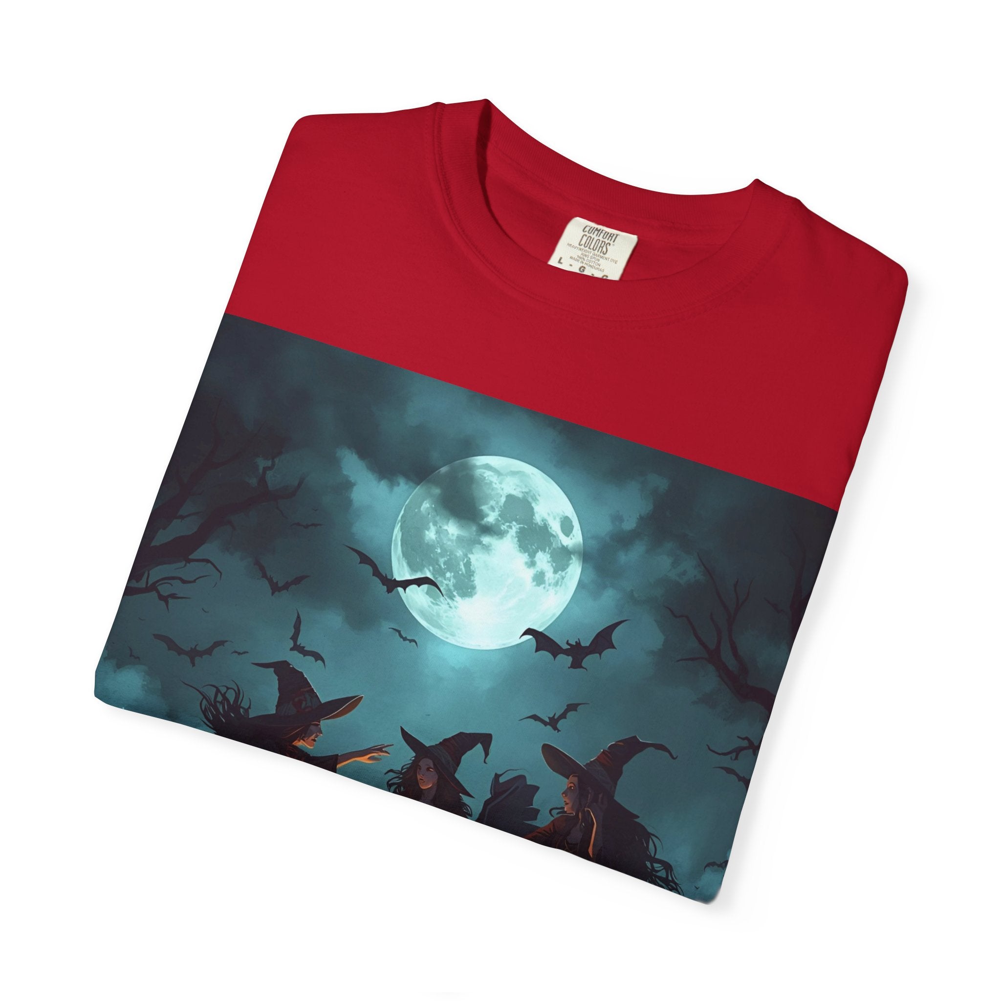 Spooky Halloween T-Shirt, Witchy Vibes Shirt, Unisex Spooky Tee, Halloween Costume Top, Witch Cauldron Graphic Shirt