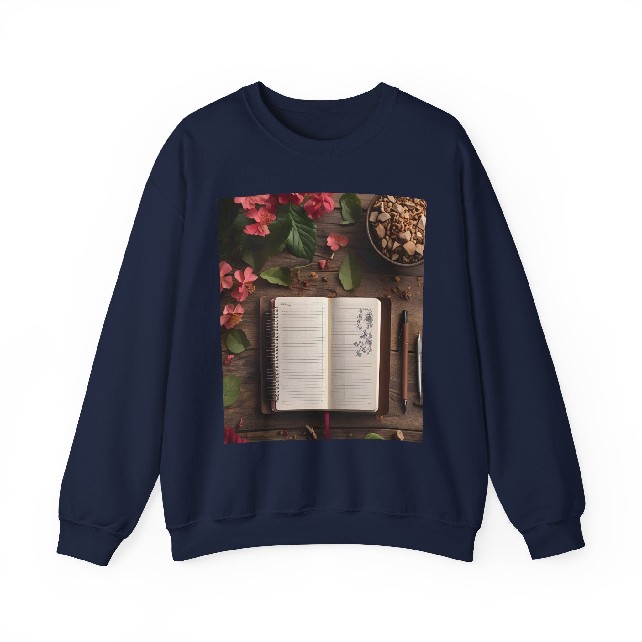 Floral Inspirational Sweatshirt | Cozy Crewneck for Writers, Nature Lovers, Journal Enthusiasts, Perfect Gift for Friends