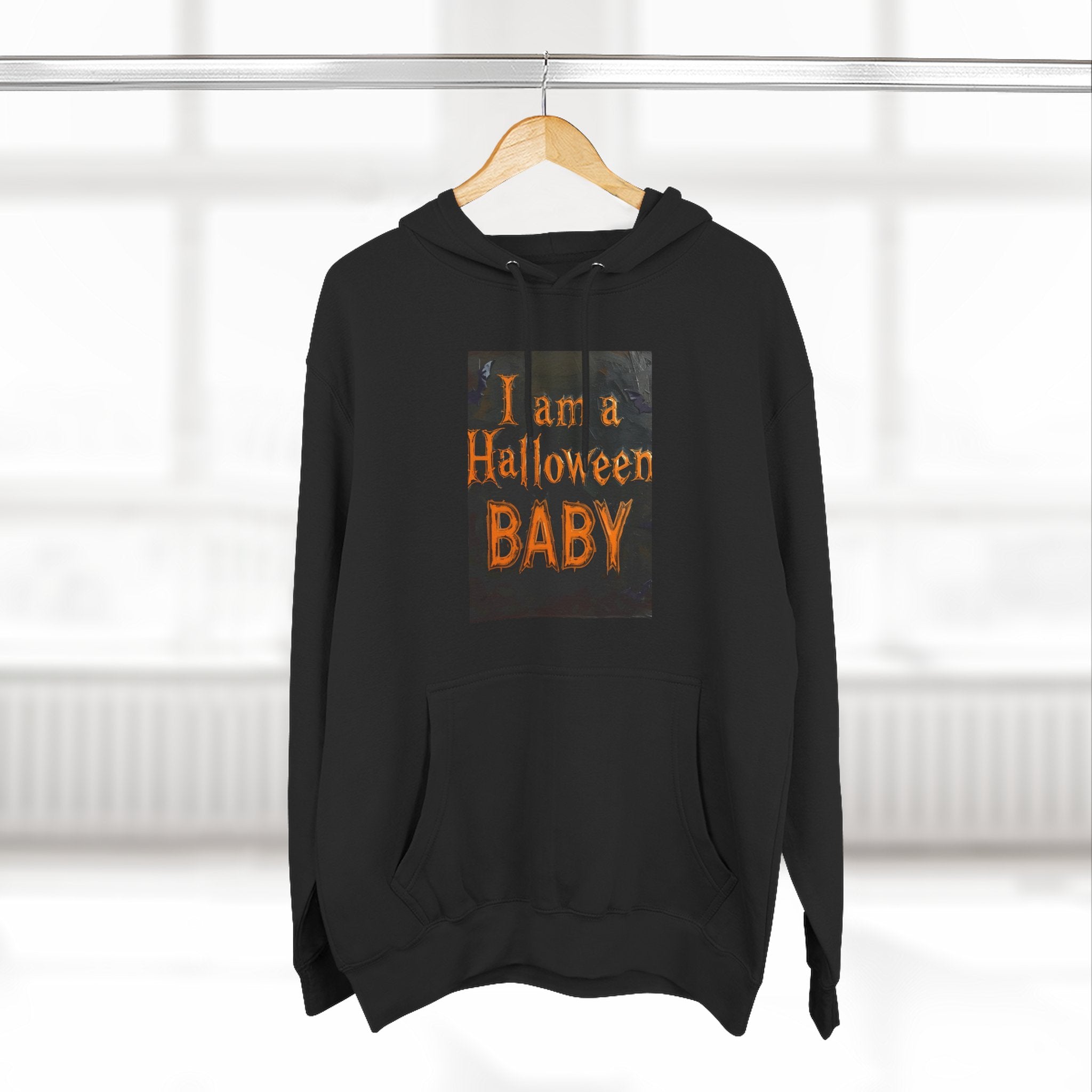 I Am A Halloween Baby Three-Panel Fleece Hoodie