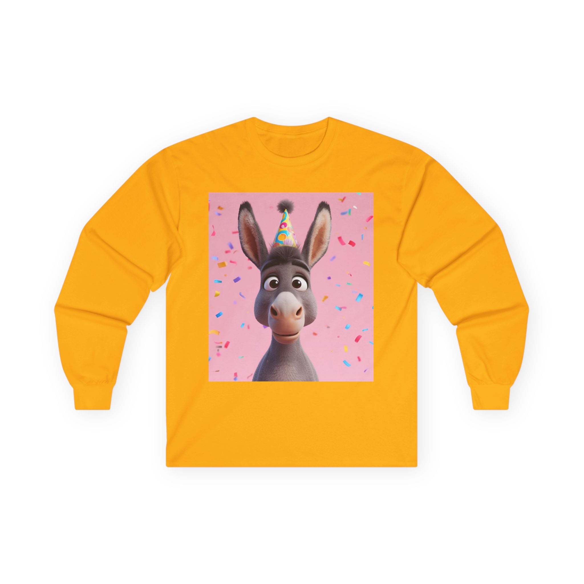 Donkey Birthday Unisex Ultra Cotton Long Sleeve Tee