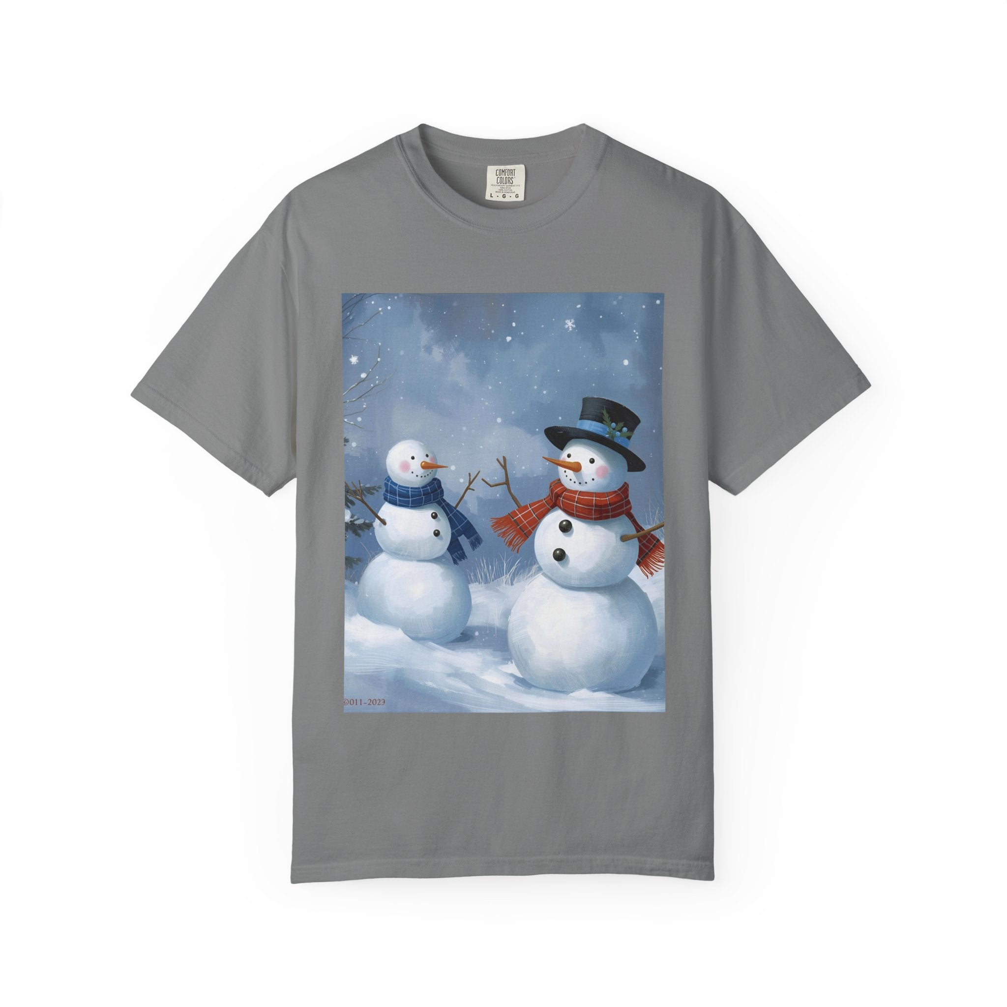 Christmas Snowman Family T-Shirt, Holiday Gift, Cozy Tee, Unisex Snowman Shirt, Festive Apparel, Winter Celebration Wear