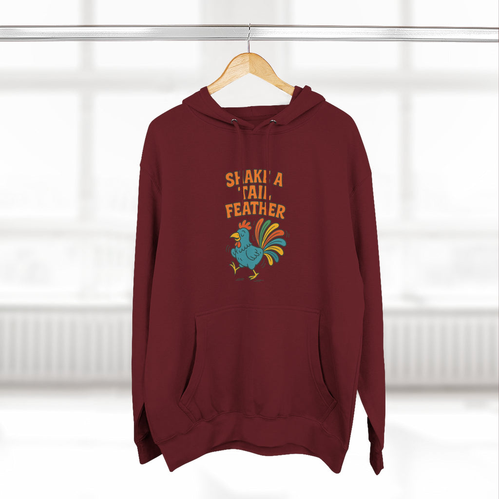 Shake A Tail Feather Three-Panel Fleece Hoodie