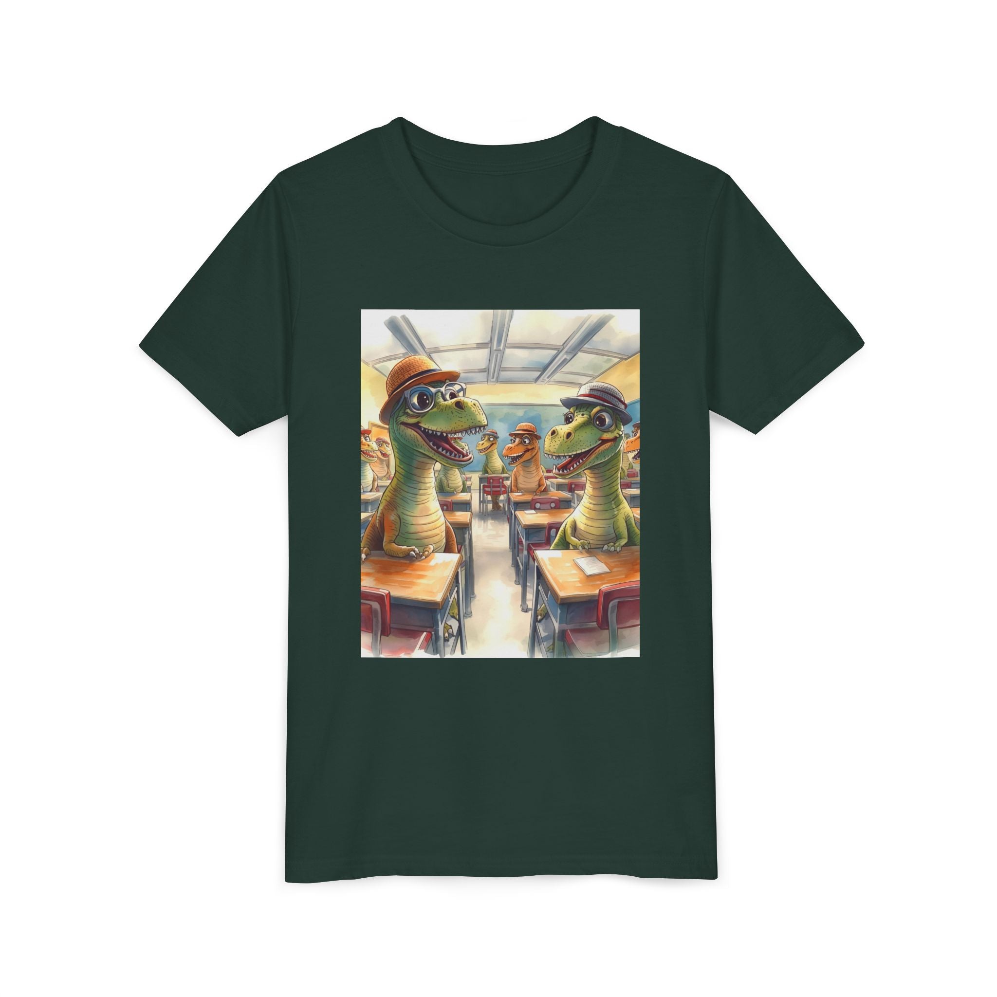 Dinosaur Classroom Youth Short Sleeve Tee