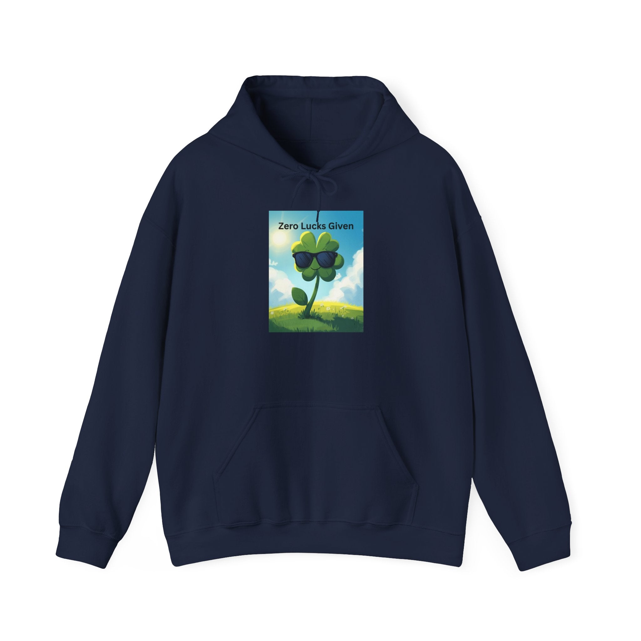 Chill Vibes Hooded Sweatshirt - Plant Power, Casual Wear, Nature Lover Gift, Relaxing Style, Zero Luck Given