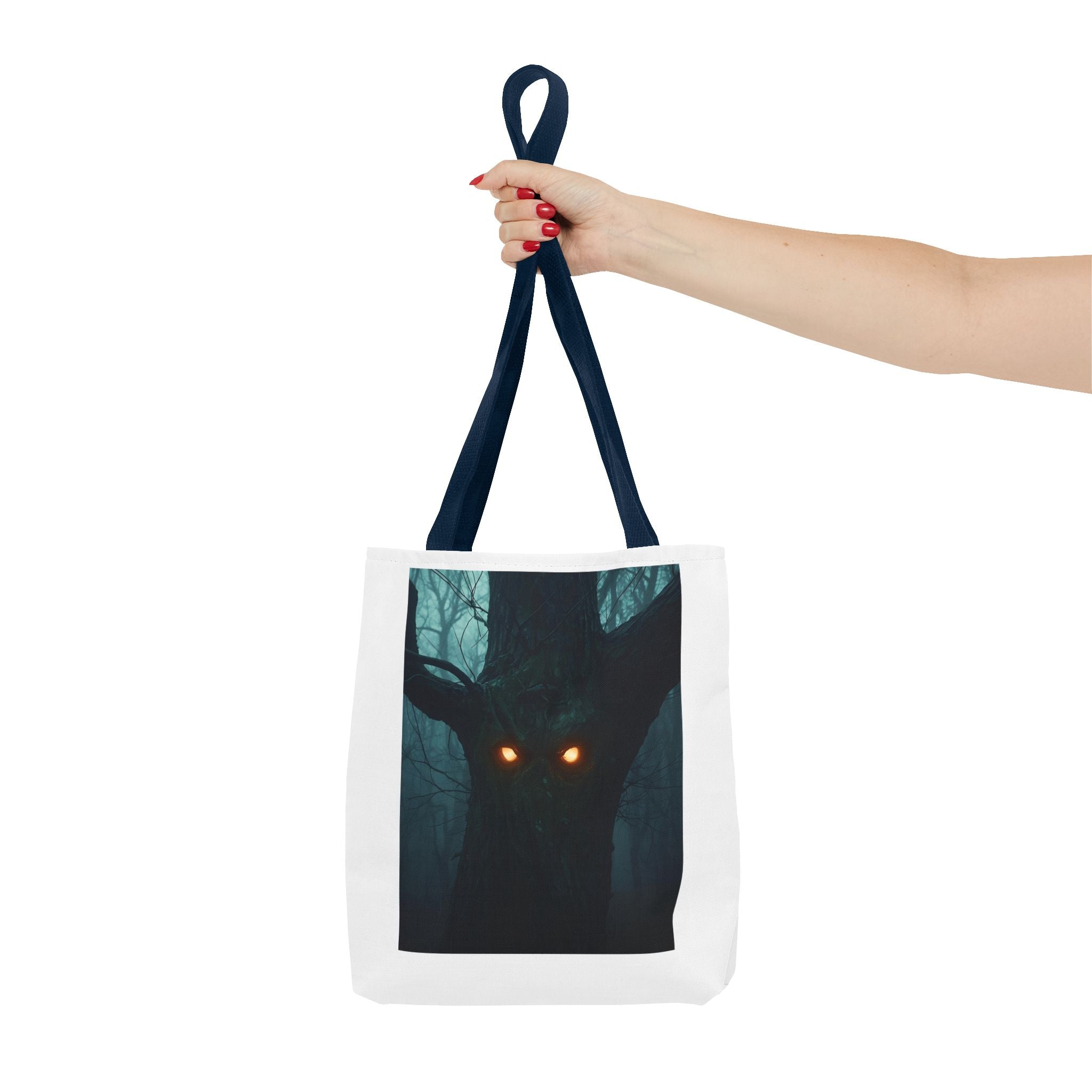 Mysterious Forest Spirit Tote Bag, Magical Tote, Halloween Bag, Eco-Friendly Shopping Bag, Gift for Nature Lovers, Unique Design