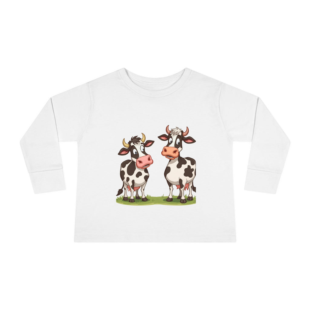 Cute Cows Toddler Long Sleeve Tee