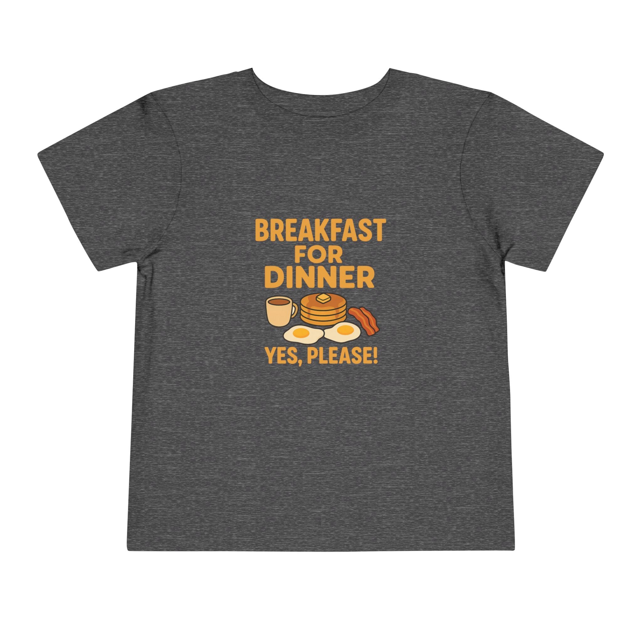 Breakfast For Dinner Toddler Short Sleeve Tee