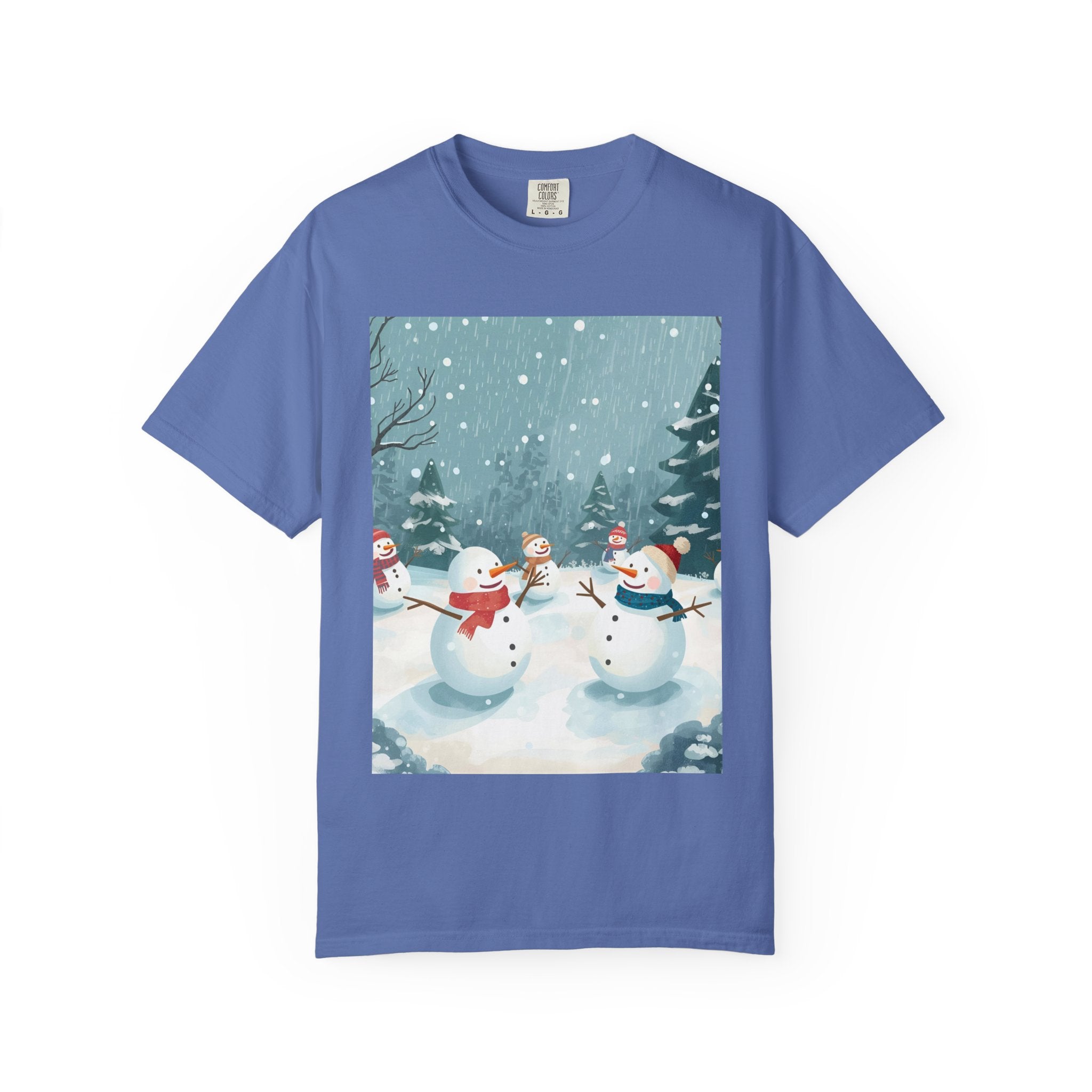 Festive Christmas Winter Wonderland Snowman T-shirt | Holiday Tee, Christmas Apparel, Gift for Him/Her, Graphic Shirt, Seasonal Fashion