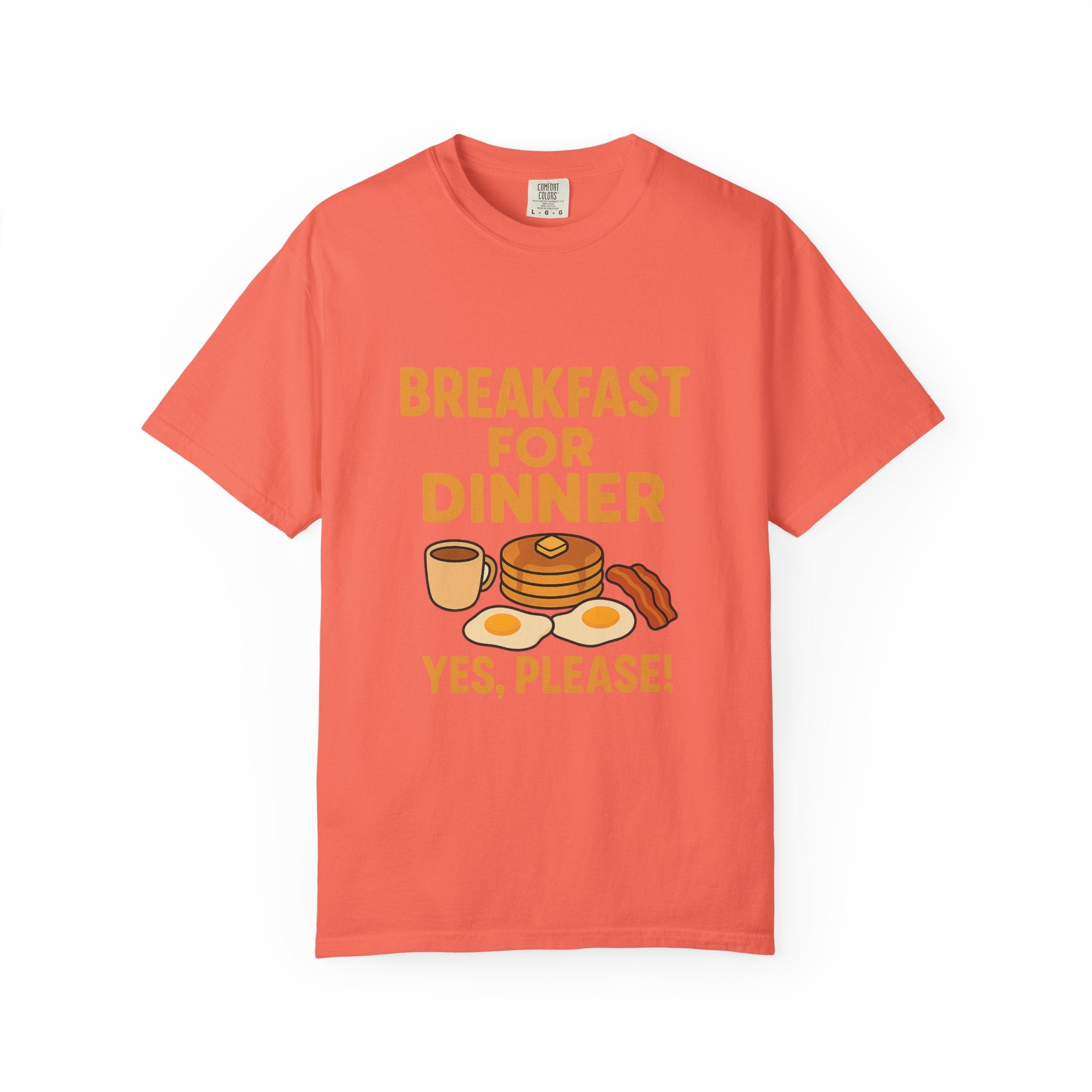Cute Breakfast for Dinner Unisex T-shirt | Fun Foodie Tee, Gift for Food Lovers, Casual Wear, Brunch Shirt, Breakfast Lovers