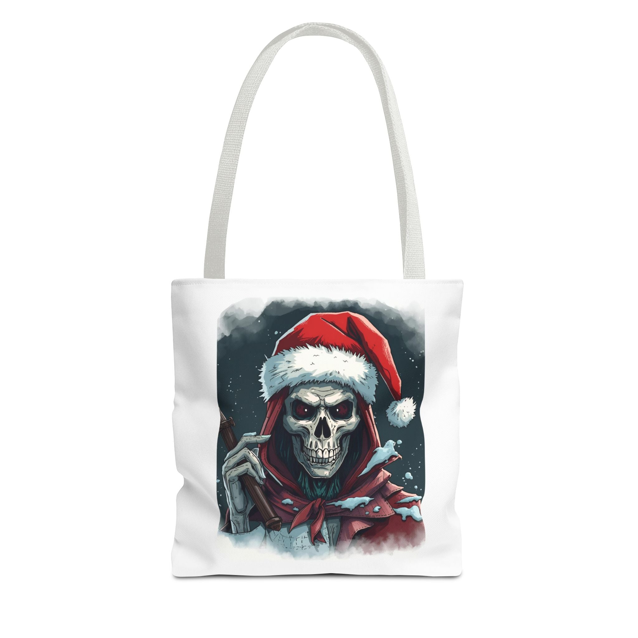 Spooky Skeleton Christmas Santa Tote Bag (AOP)