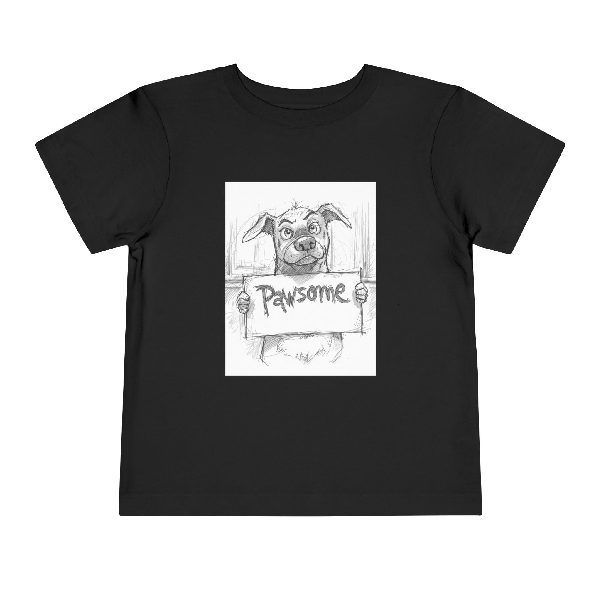 Pawsome Toddler Tee, Cute Dog Shirt for Kids, Pet Lover Gift, Playful Toddler Outfit, Birthday Gift, Animal Lover Apparel
