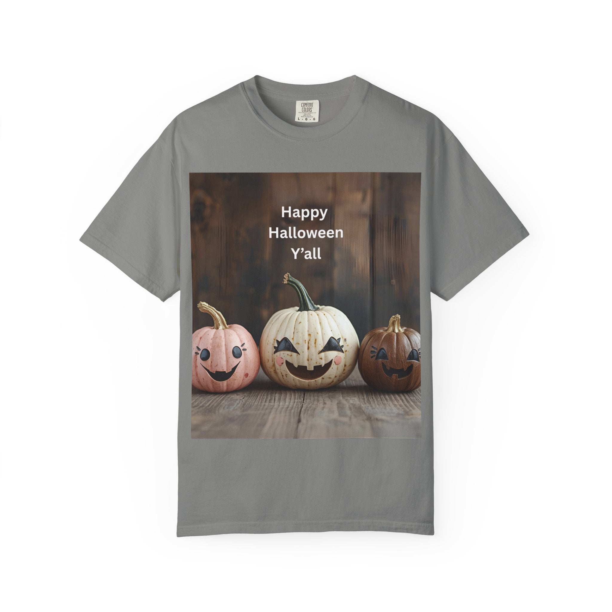 Happy Halloween Y'all T-shirt, Fall Pumpkin Tee, Unisex Halloween Apparel, Cute Halloween Gift, Autumn Wardrobe Essential