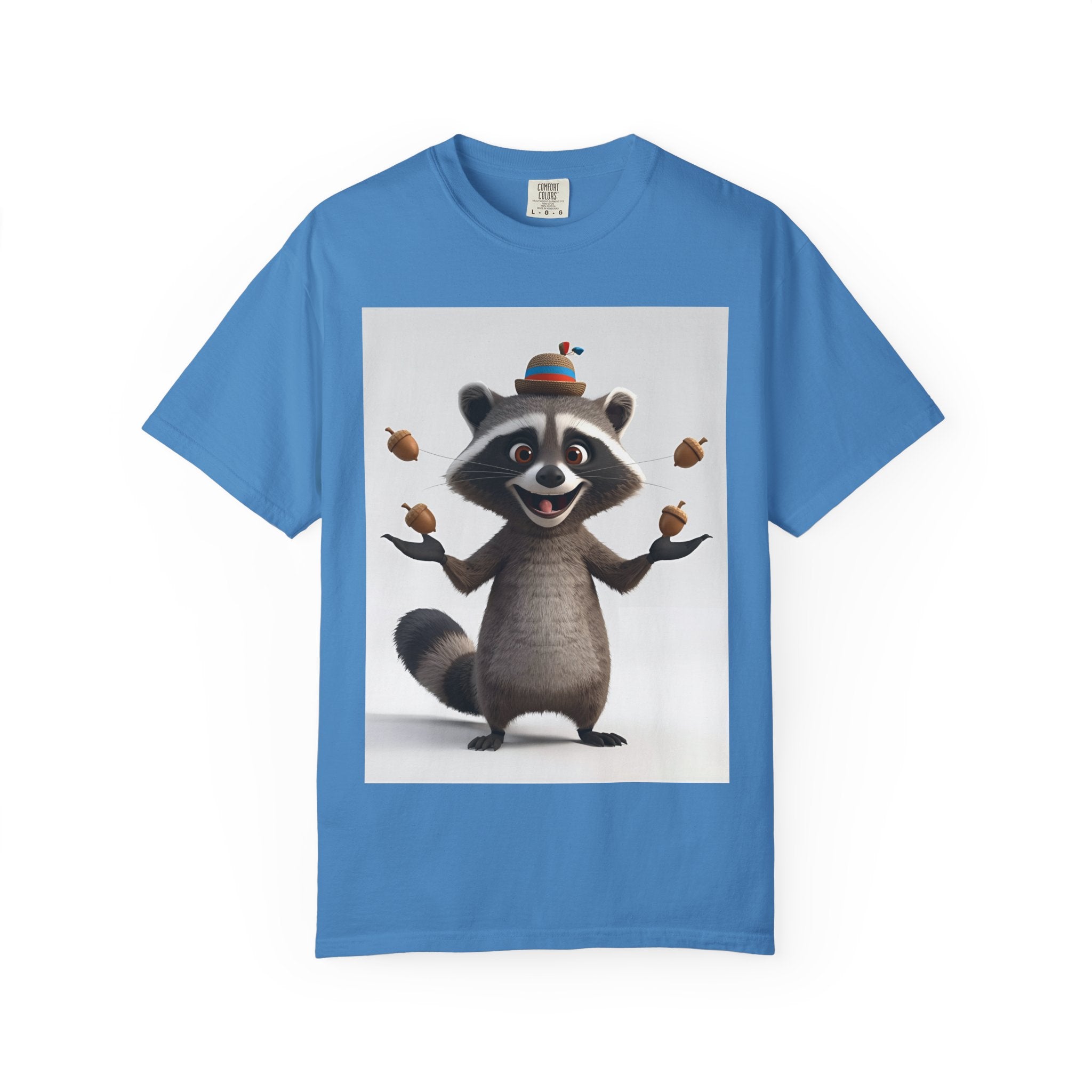 Whimsical Raccoon T-Shirt, Unisex Graphic Tee, Cute Animal Shirt, Fun Gift for Kids and Adults, Quirky Nature Lover Apparel, Party Wear