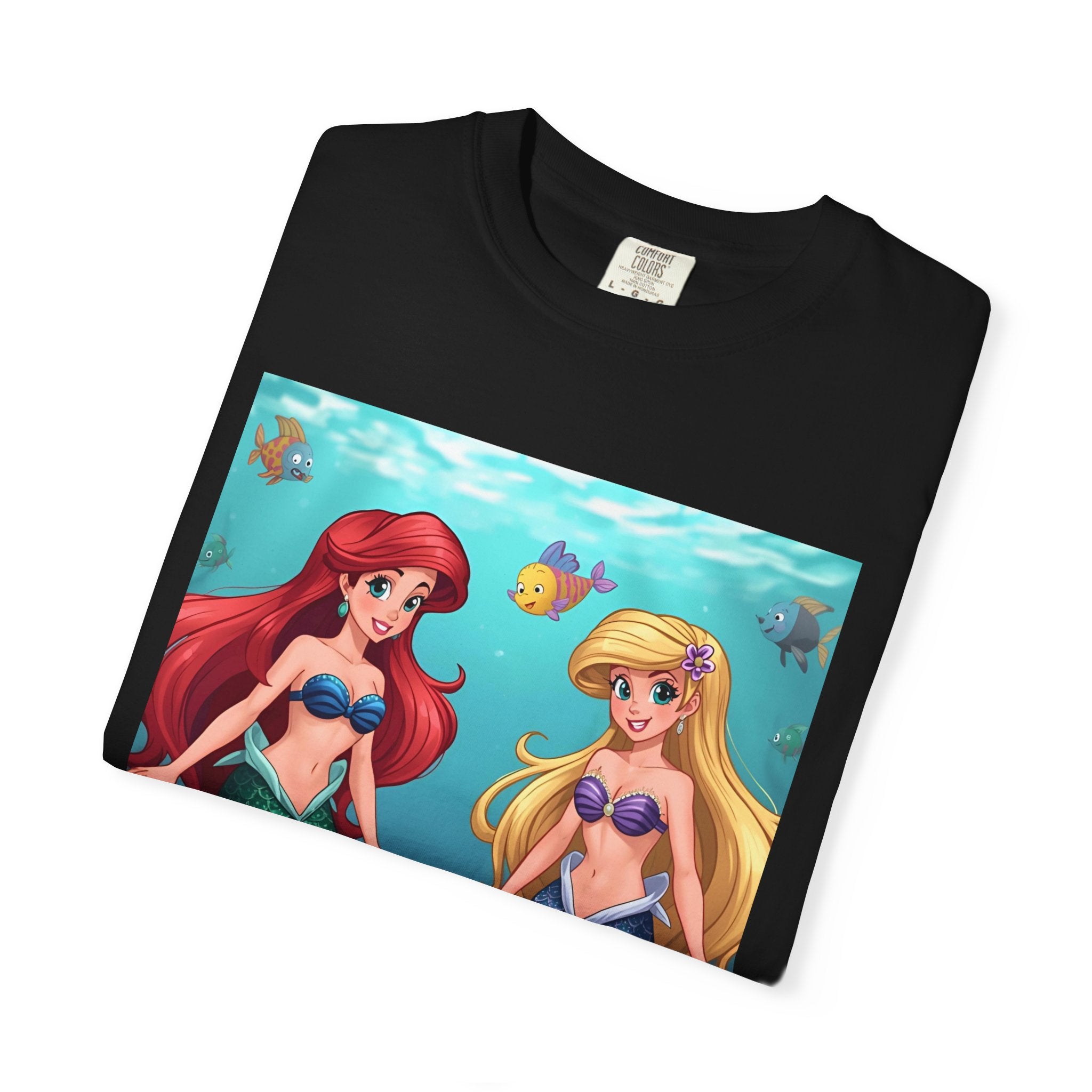 Mermaid Friends T-Shirt, Colorful Underwater Theme Tee, Gift for Sea Lovers, Perfect for Summer, Birthday Present, Beachwear