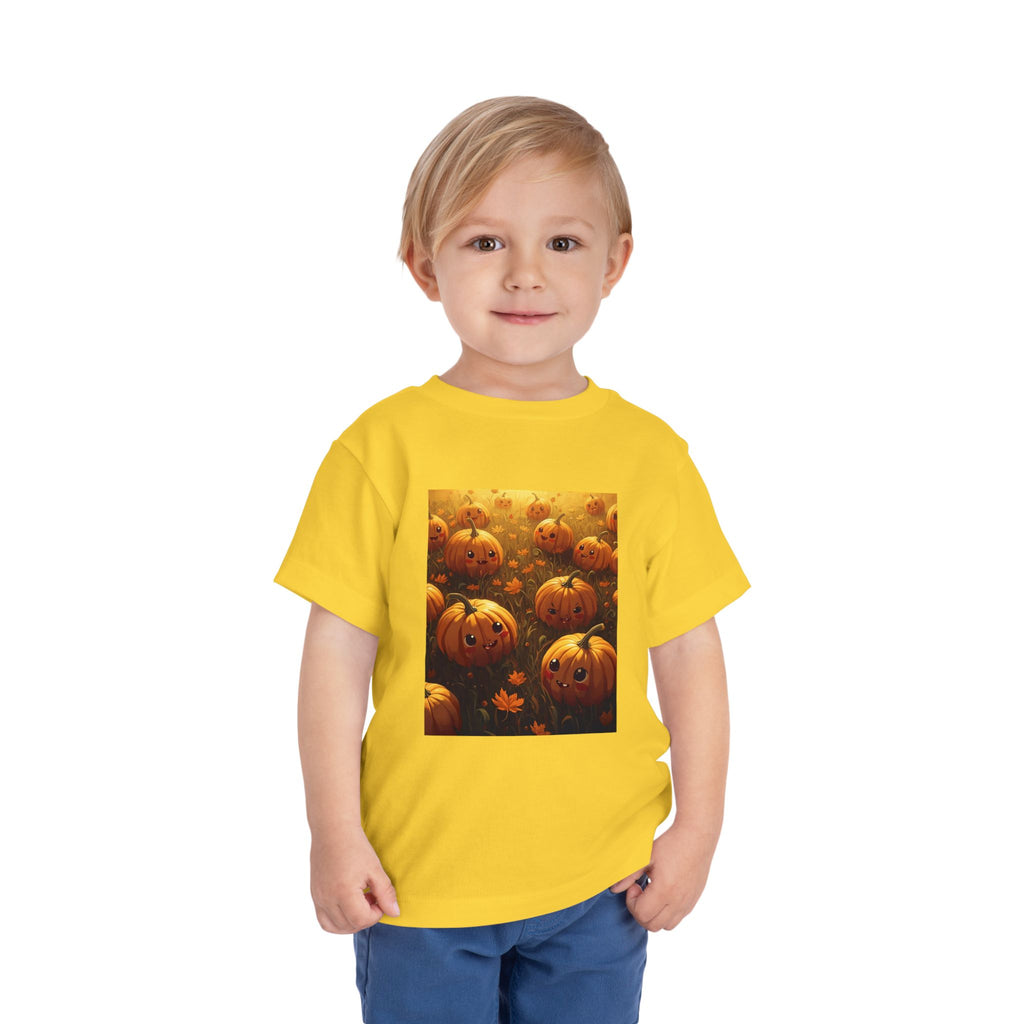 Pumpkin Halloween Toddler Tee - Cute Halloween Shirt, Fall Outfit, Pumpkin Lovers Gift, Kids Halloween Apparel, Toddler Party Tee