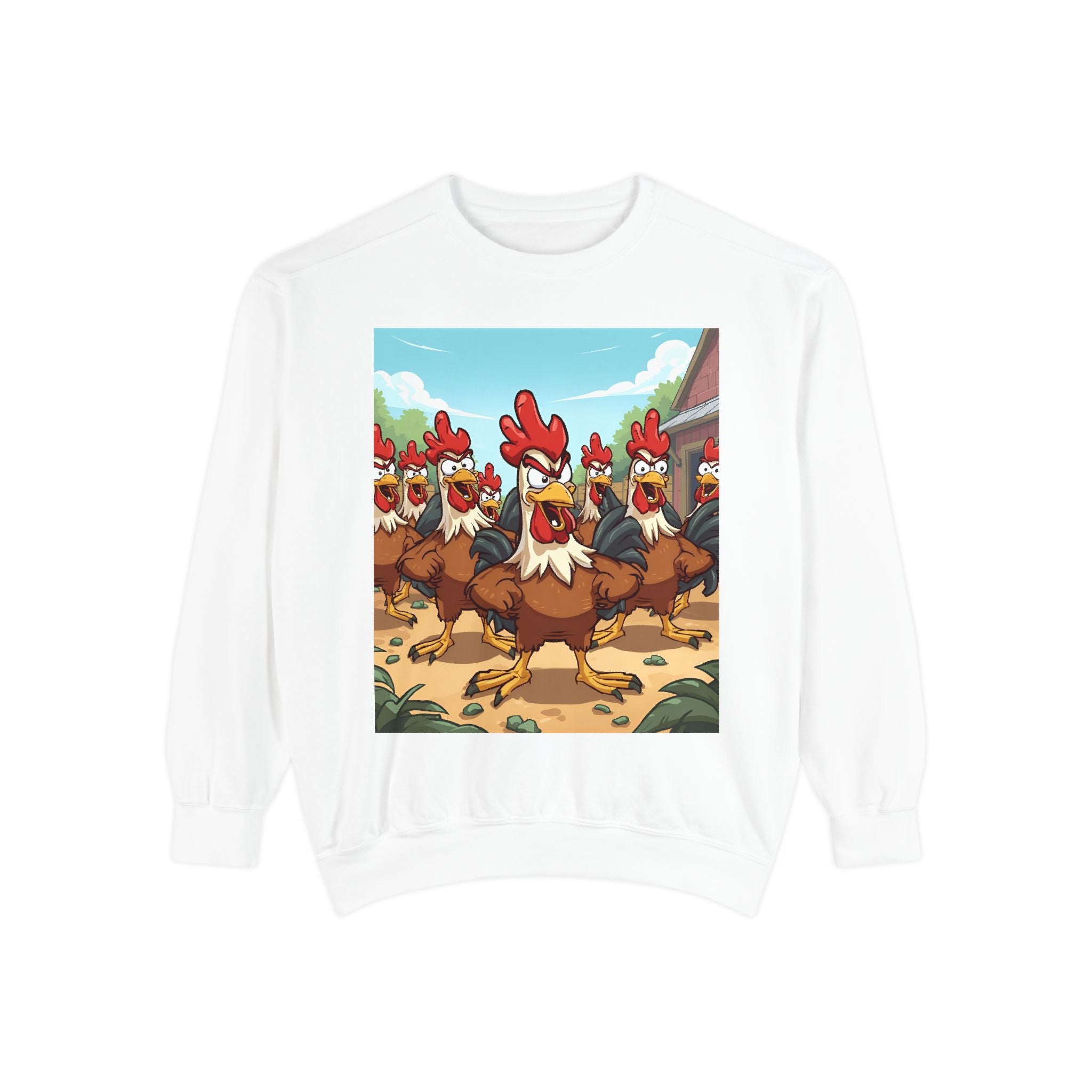 Chicken Funny Unisex Garment-Dyed Sweatshirt