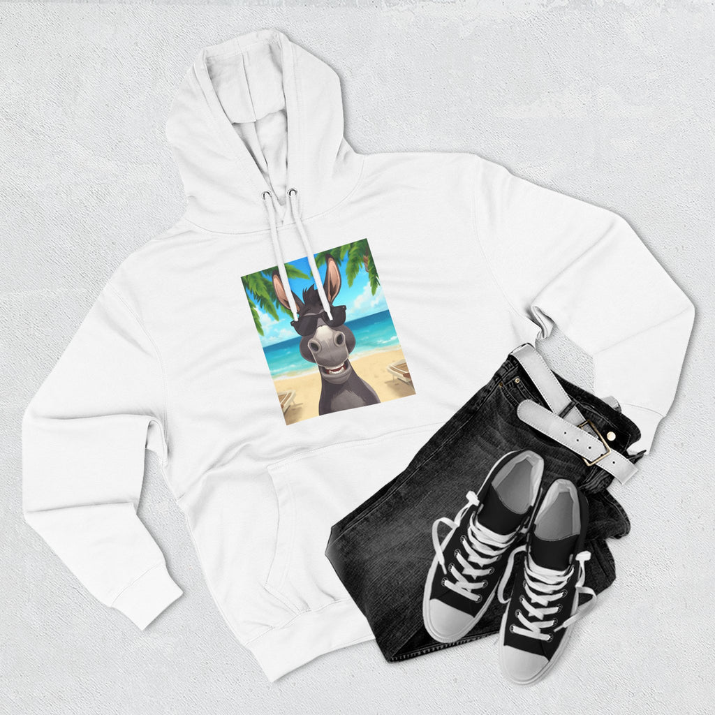 Donkey Beach Vibe Three-Panel Fleece Hoodie