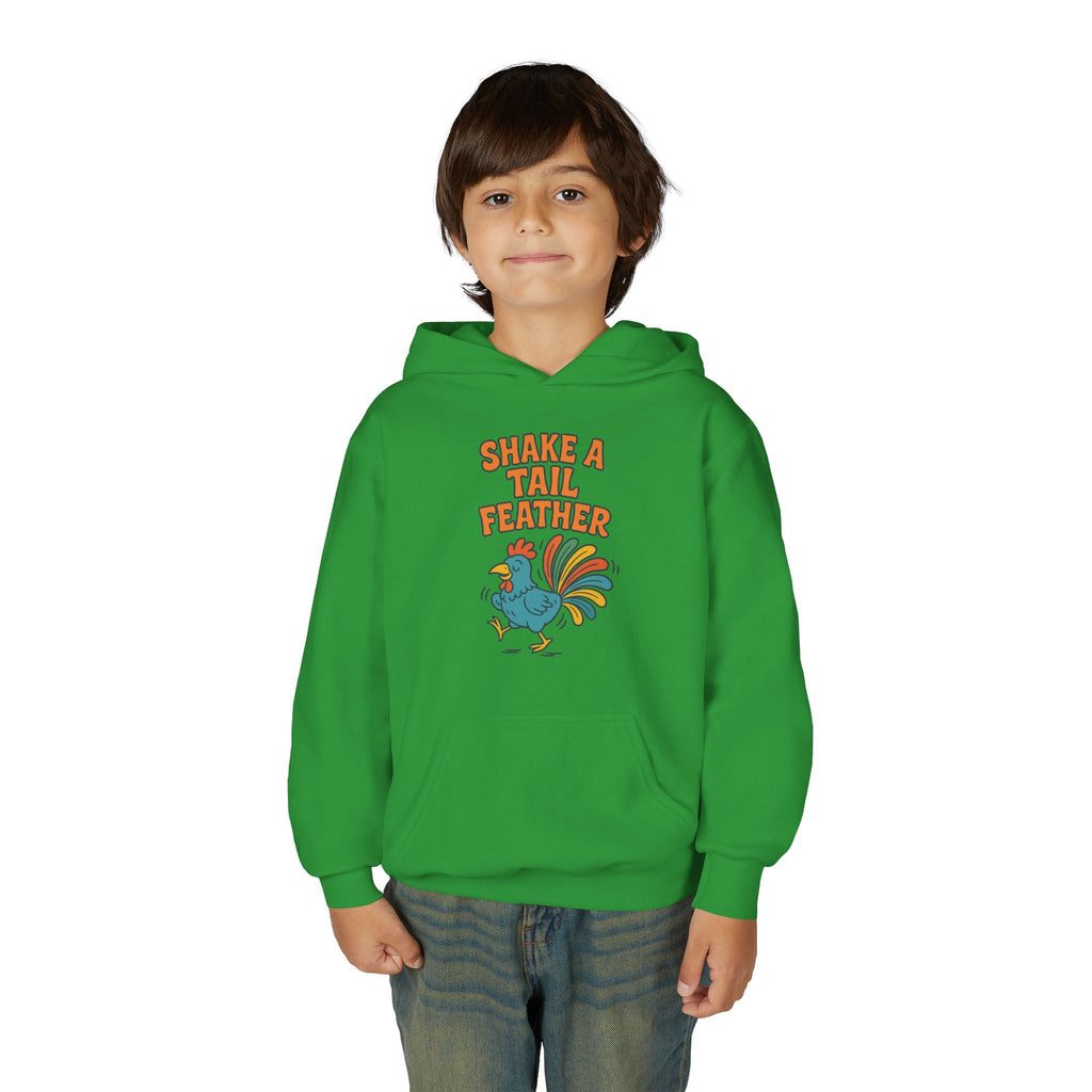 Shake A Tail Feather Youth Heavy Blend Hooded Sweatshirt