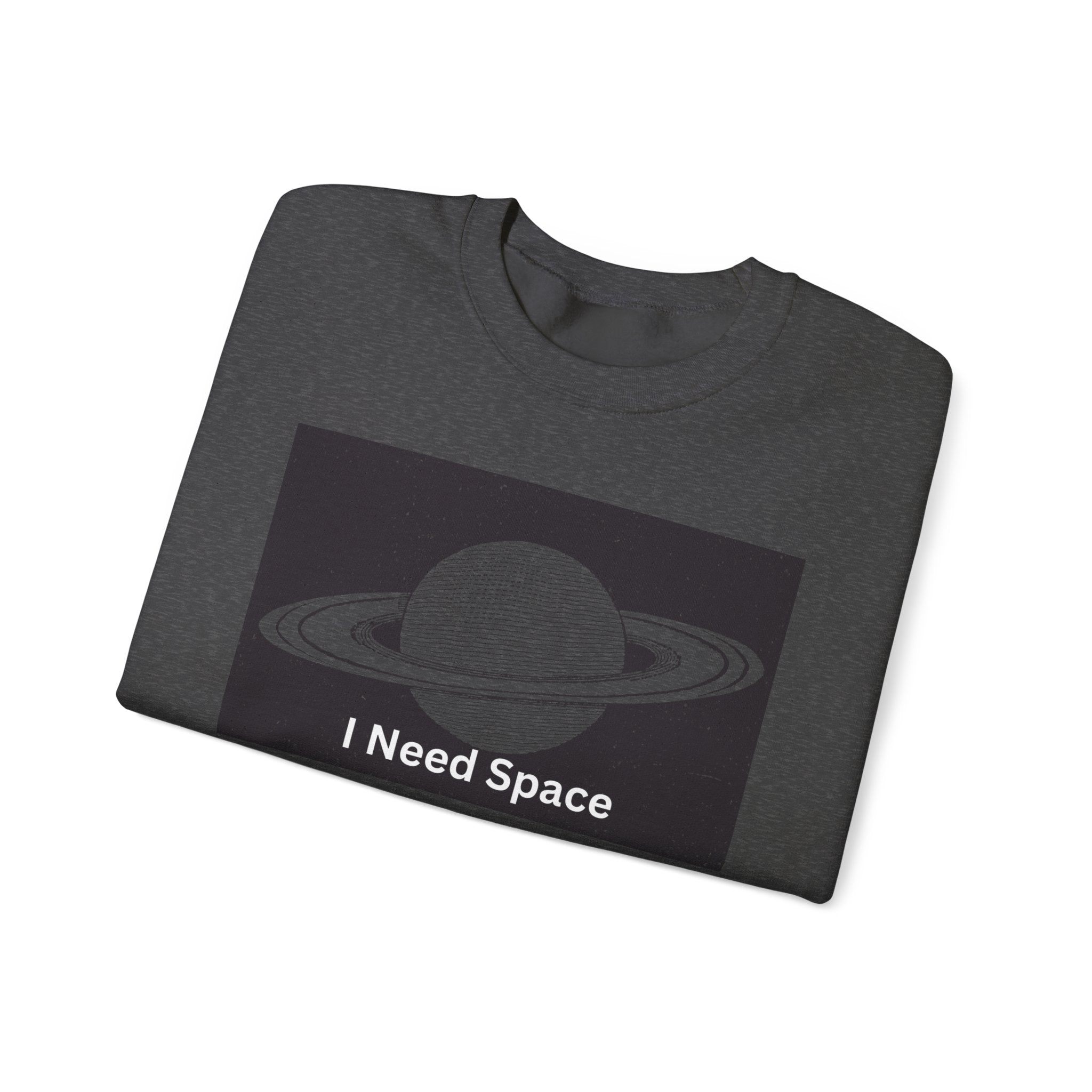 Cosmic Space Sweatshirt, I Need Space Crewneck, Unisex Fashion, Planetary Gift, Galaxy Lover Gift, Relaxed Fit Pullover