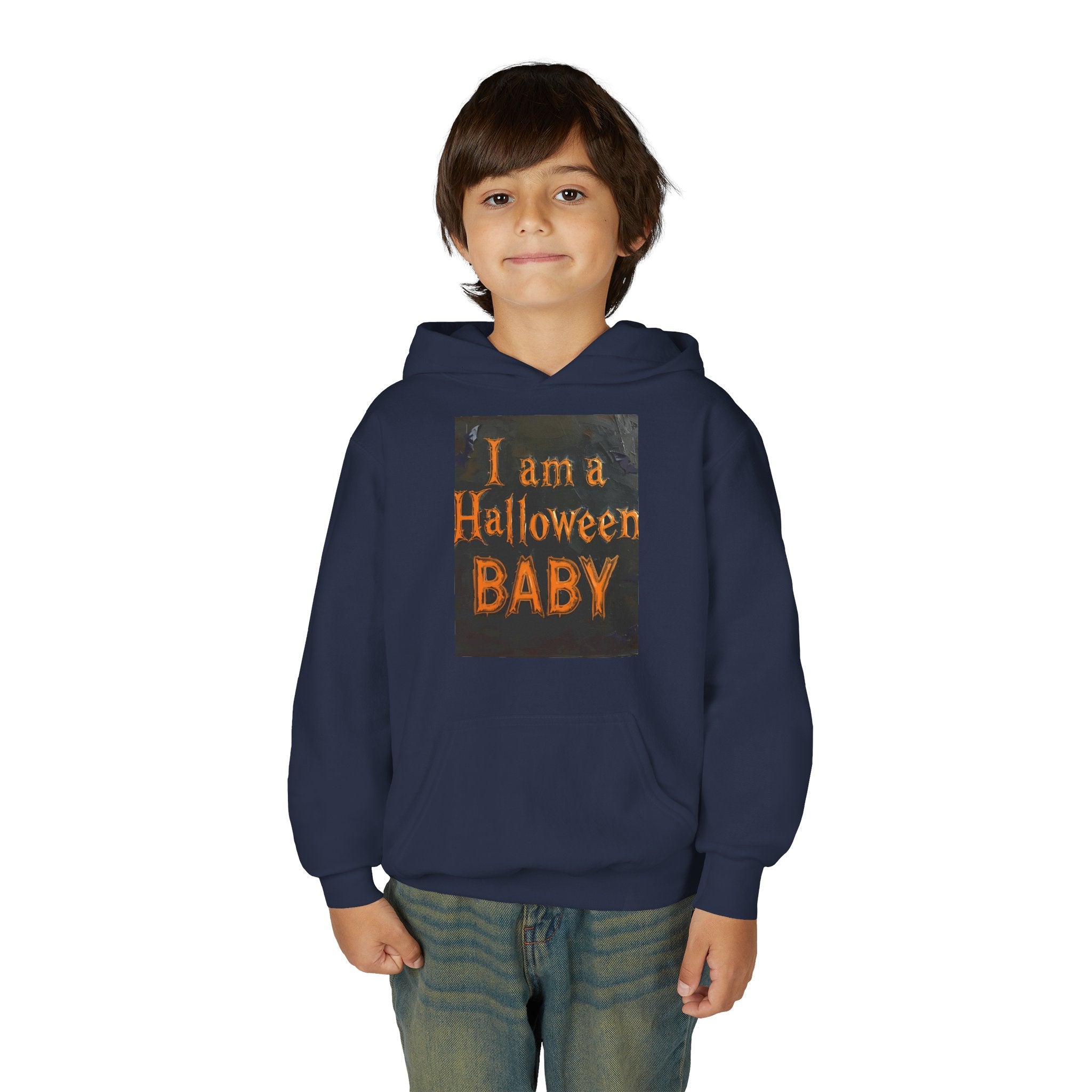 I Am A Halloween Baby Youth Heavy Blend Hooded Sweatshirt